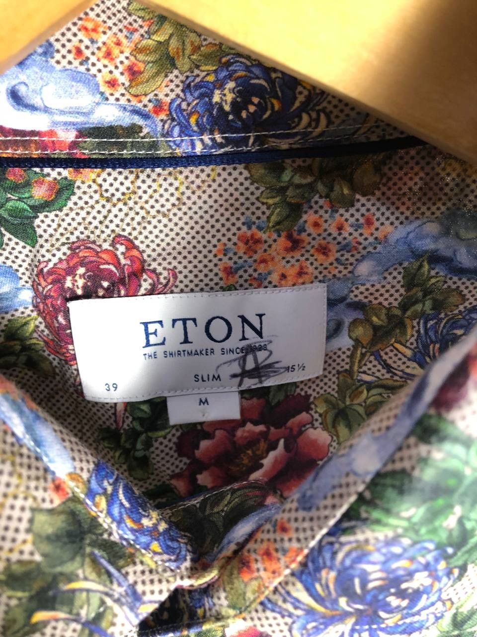 Eton VERY RARE ETON CLASSIC FLOWER MONOGRAM SHIRT DESIGNER DELUX Size US M / EU 48-50 / 2 - 4 Thumbnail