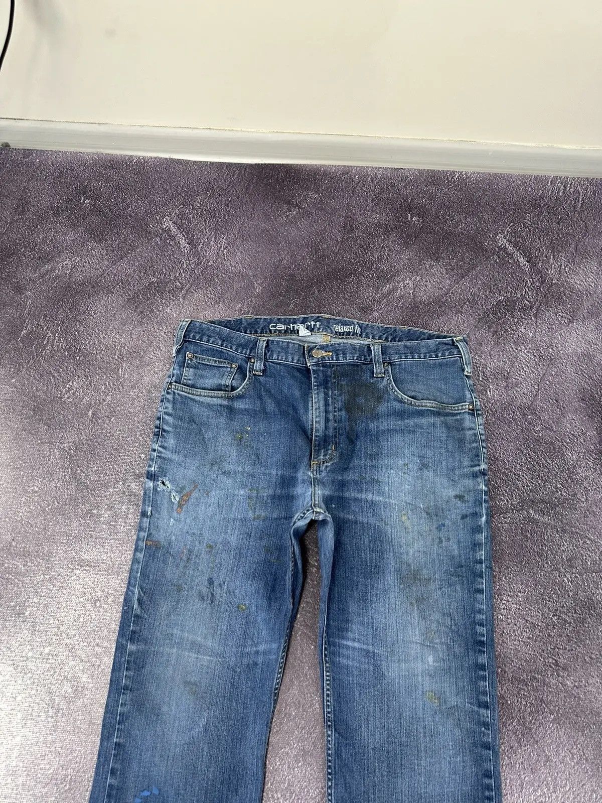 Carhartt × Vintage Vintage Carhartt Relaxed Fit Blue Denim American Hype Jeans Size US 38 / EU 54 - 9 Thumbnail