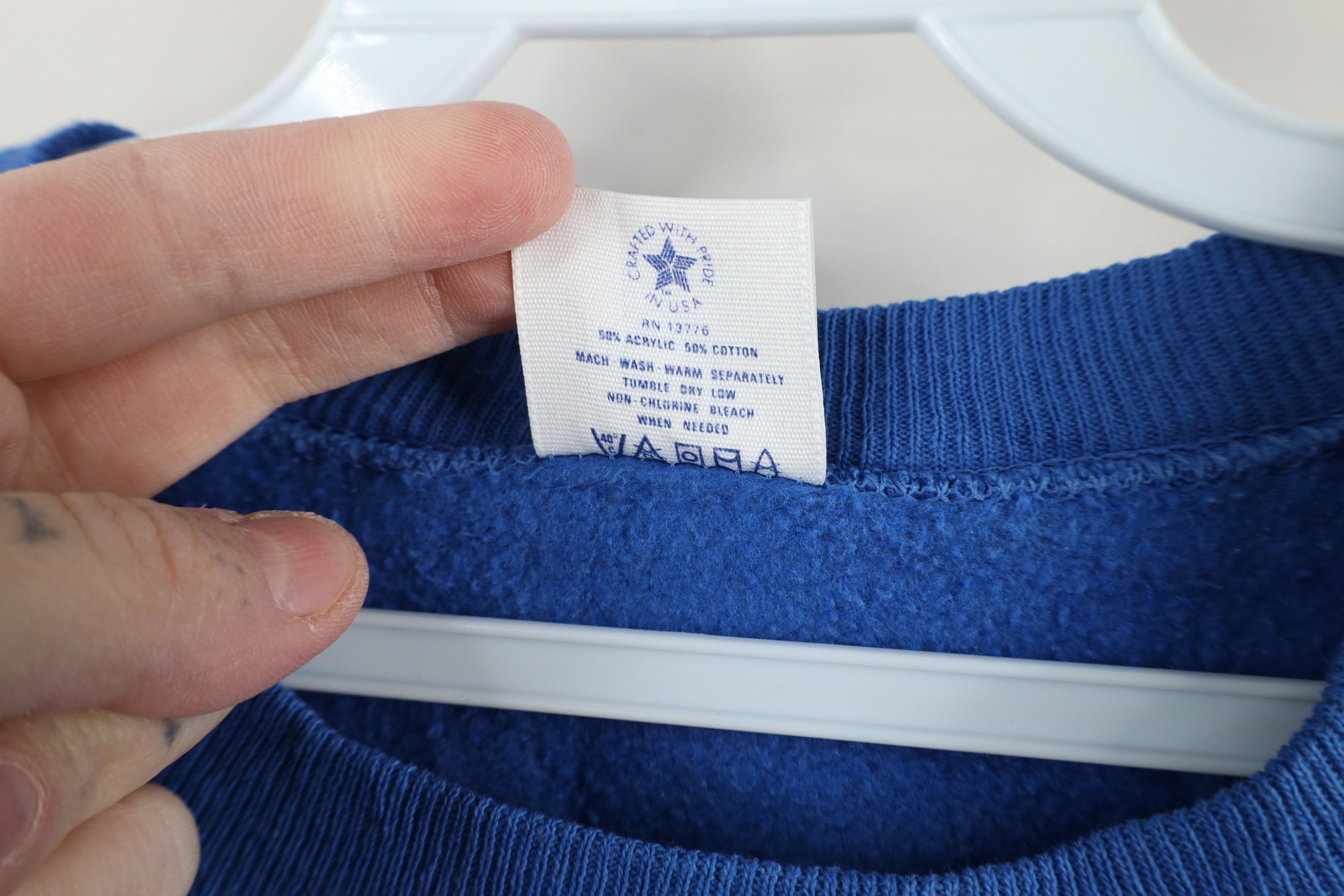 Vintage Vintage 80s 90s Streetwear Crewneck Sweatshirt Royal USA Size US XL / EU 56 / 4 - 10 Thumbnail