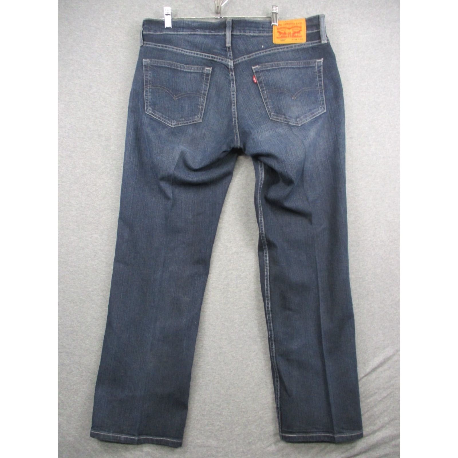 Levi's Levi's 559 Jeans Relaxed Straight Leg 34x32 Distressed Whiskered Blue Jeans - 34 Regular Mens Size US 34 / EU 50 - 6 Thumbnail