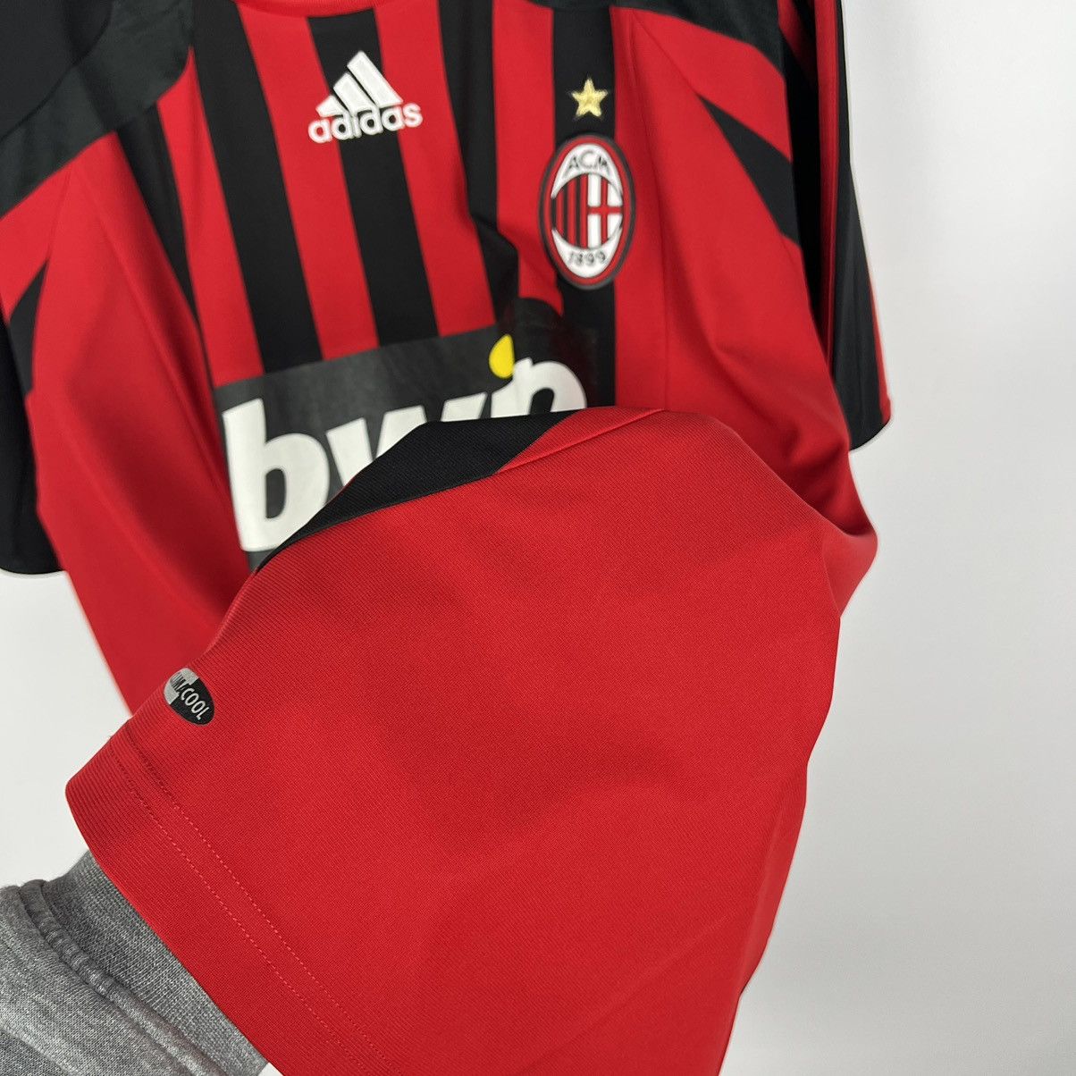 Adidas Vintage Adidas AC Milan BWIN Soccer Jersey Shirt 07/08 Size US L / EU 52-54 / 3 - 14 Thumbnail