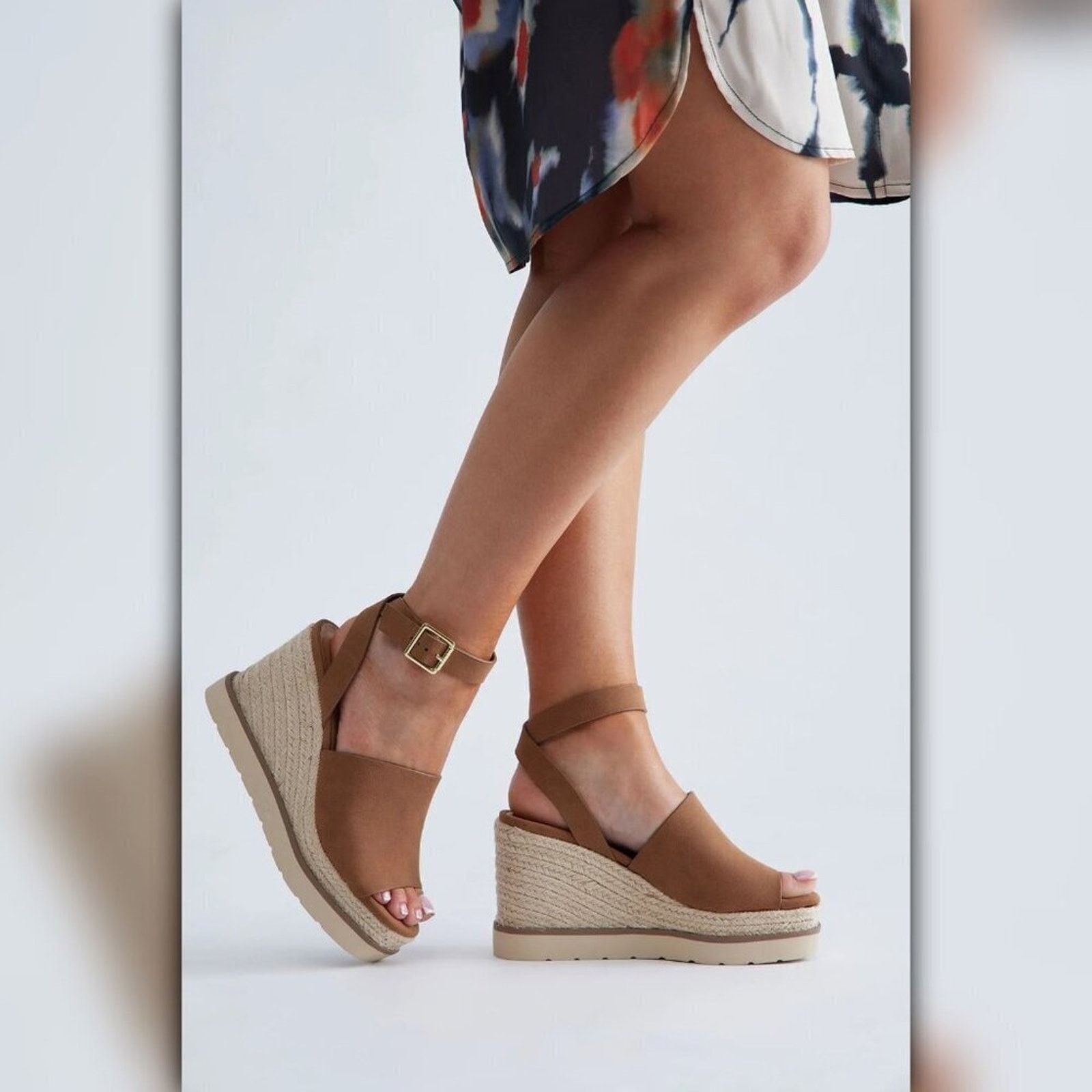 Other • A039 • (7.5) NWT Cloudfeel Ankle Strap Espadrille Wedge Size US 7.5 / IT 37.5 - 1 Thumbnail
