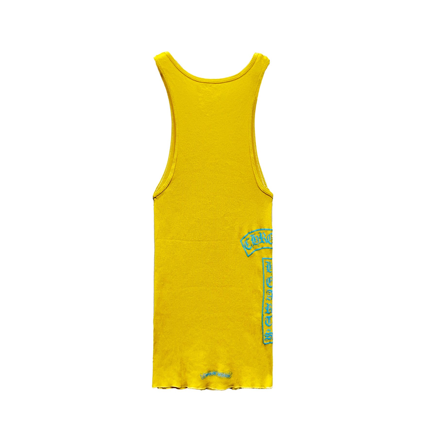 Chrome Hearts Chrome Hearts Yellow T-Bar Script Logo Tank Top Size XL / US 12-14 / IT 48-50 - 2 Thumbnail