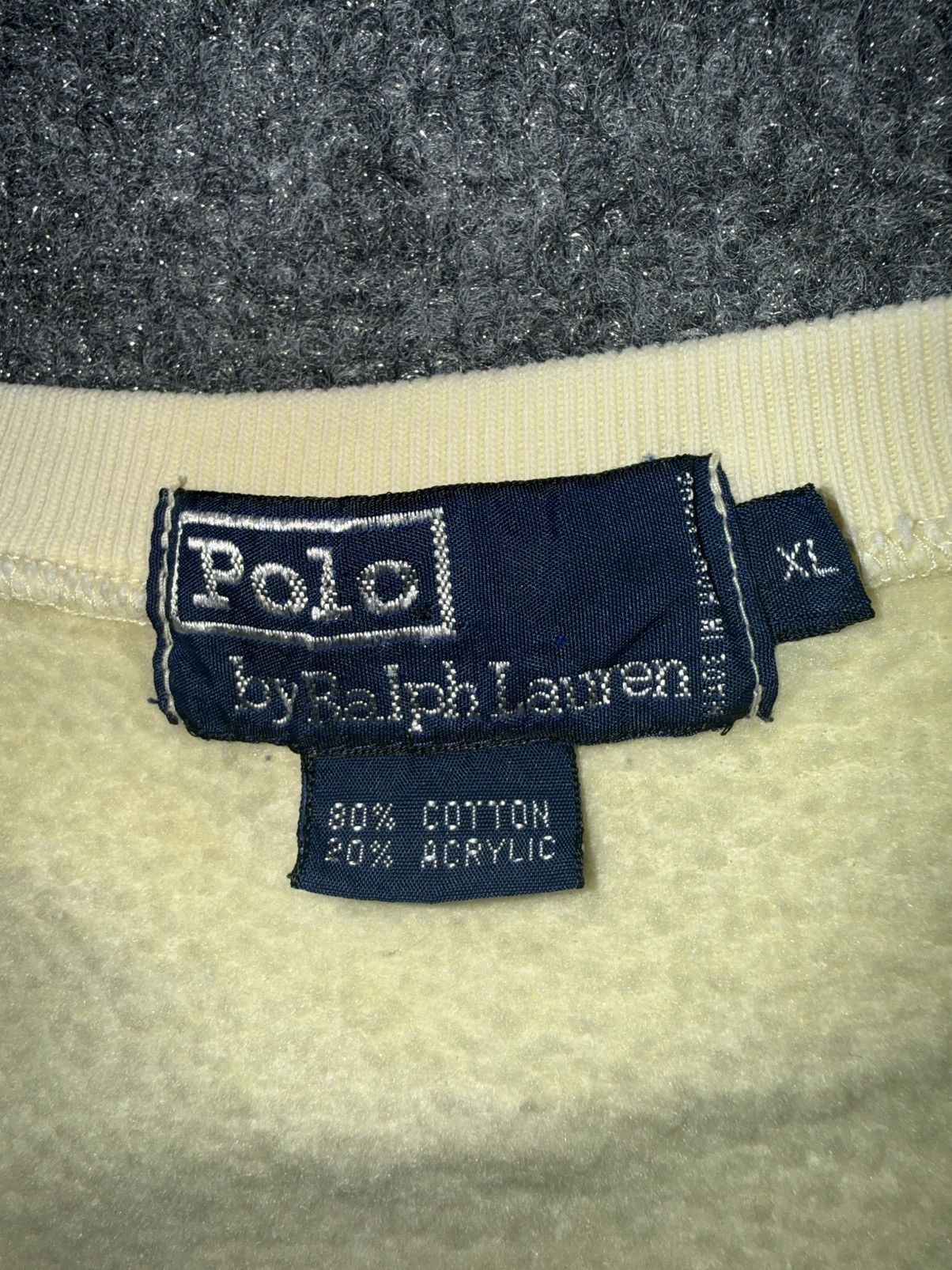 Polo Ralph Lauren Vintage Polo Ralph Lauren V Neck Stripe Sweatshirt XL Size US XL / EU 56 / 4 - 4 Thumbnail
