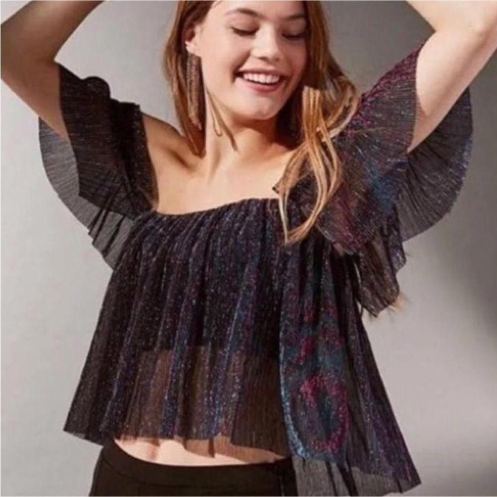Urban Outfitters Urban Outfitters I NWT Off Shoulder Sparkle Top Medium Size M / US 6-8 / IT 42-44 - 10 Thumbnail