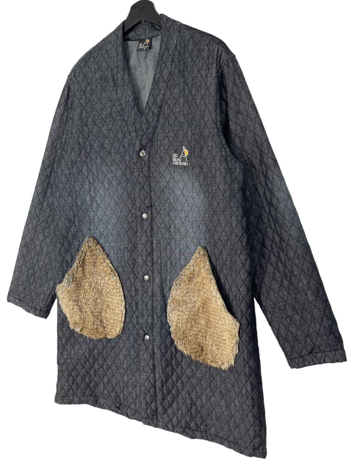 go slow caravan Go Slow Caravan Quilted Long Jacket Size US L / EU 52-54 / 3 - 4 Thumbnail