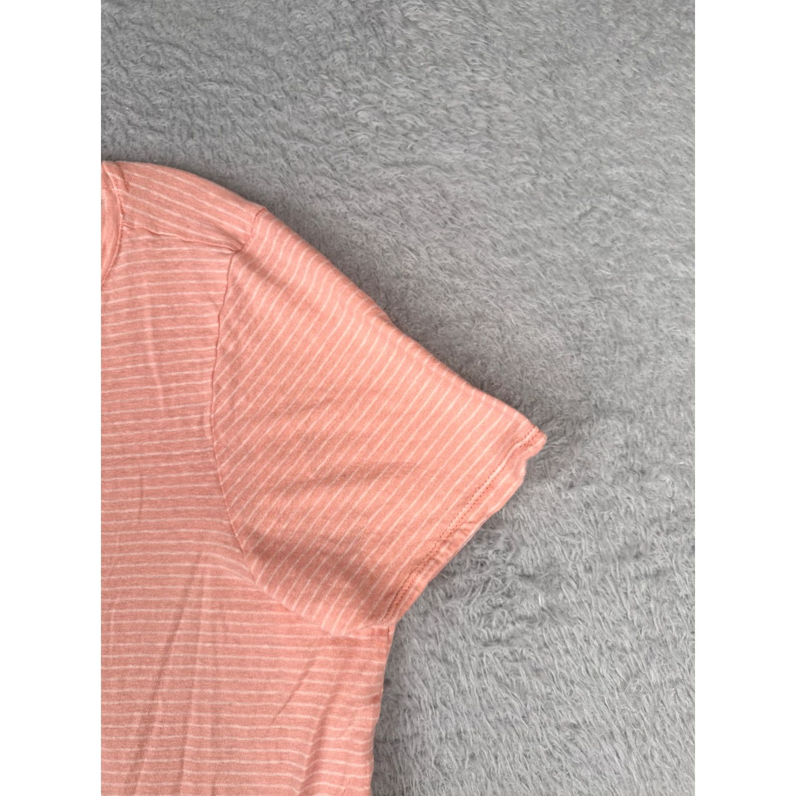 Ralph Lauren Lauren Ralph Lauren Women's Short Sleeve Pink Stripe T-Shirt 1X All Seasons Casual Size XL / US 12-14 / IT 48-50 - 2 Thumbnail