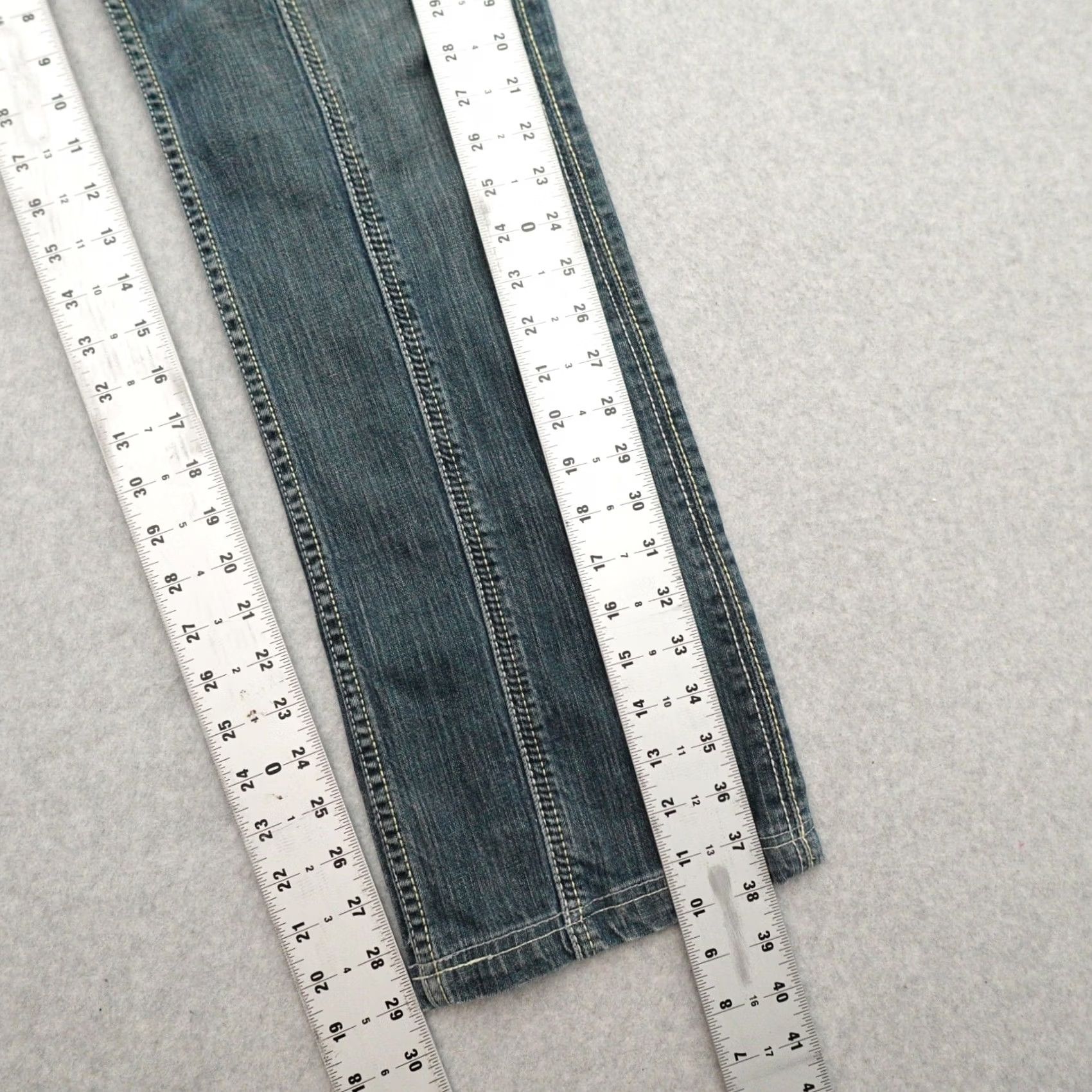 Denime VINTAGE ANTIK Denim Jeans Womens Size 32 Blue Y2K Baggy Fit Size 24" / US 00 / IT 34 - 7 Thumbnail