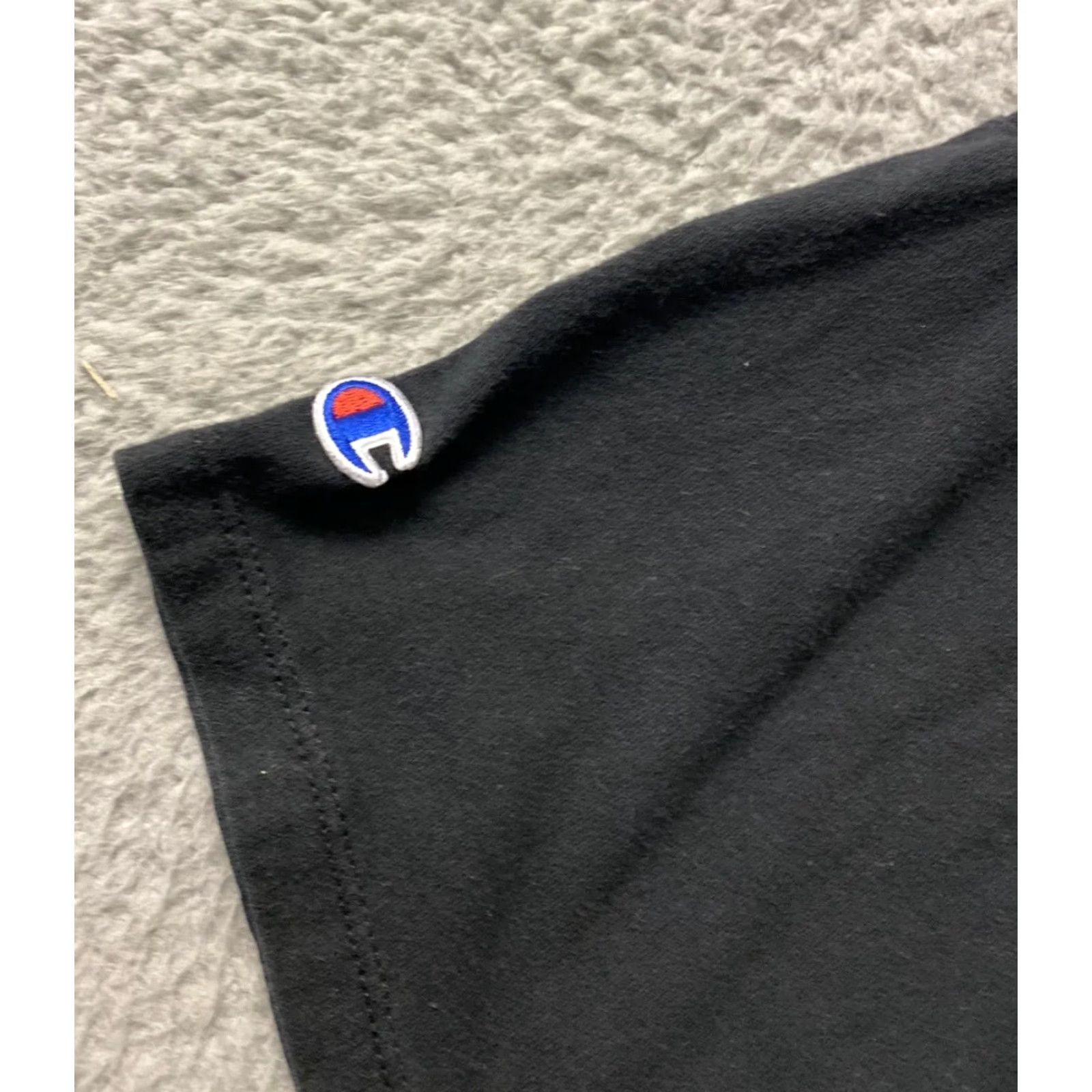 Champion Champion Men's Casual T-Shirt M Black Short Sleeve Spellout Logo Size US M / EU 48-50 / 2 - 7 Thumbnail