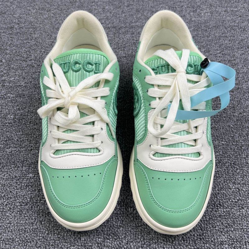 Gucci Gucci Low-Top Lace-Up Sneakers in Green - Size US 5.5 / EU 38 - 2 Thumbnail