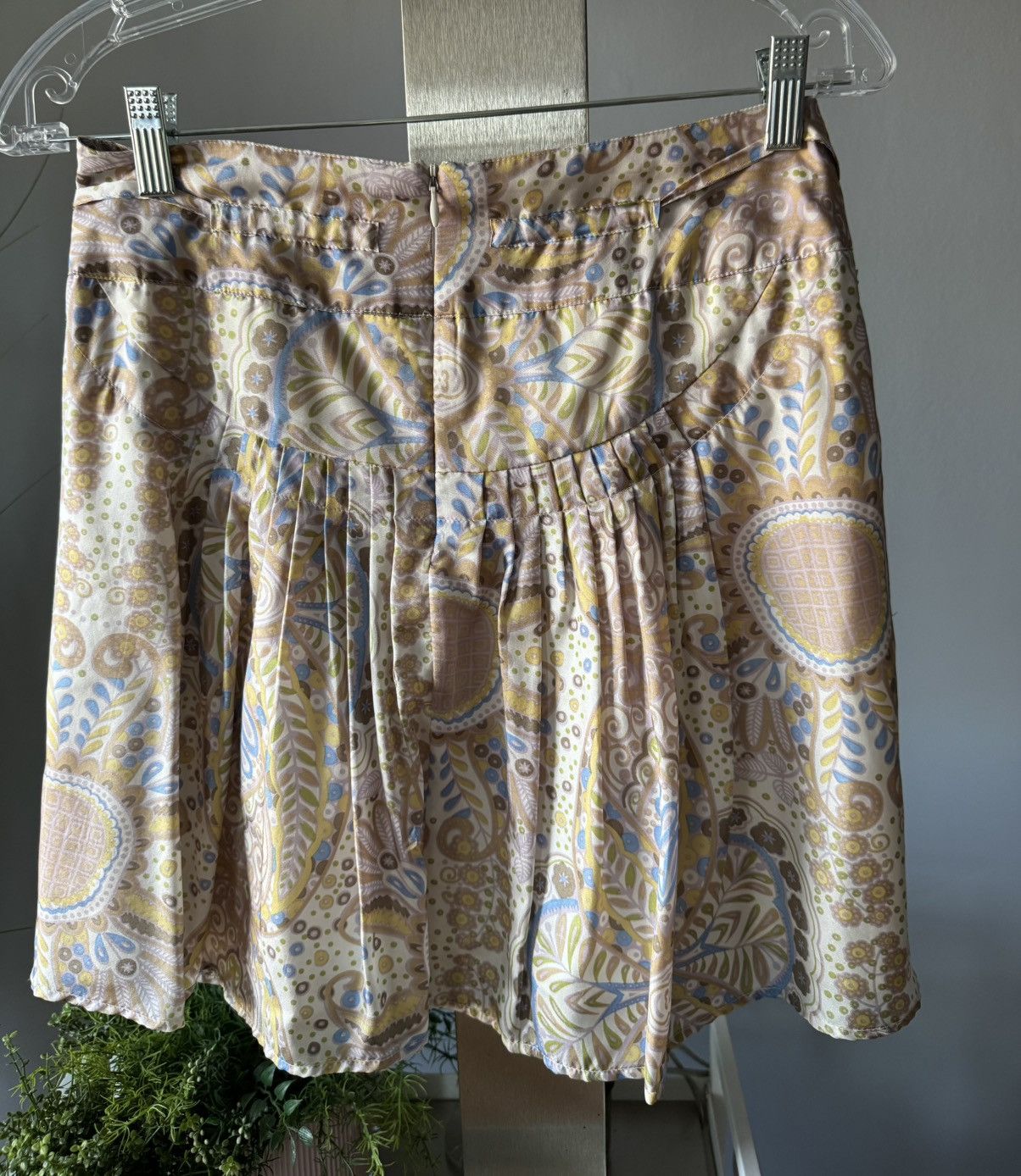 Chloe Chloé Silk–Cotton A-Line Skirt – Size 38 (US 2) Size 26" / US 2 / IT 38 - 9 Thumbnail