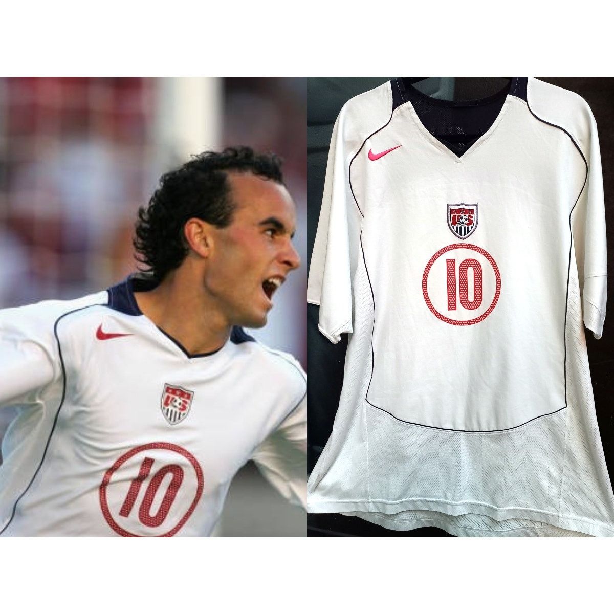 DONOVAN US 2004-06 NIKE jersey XL TOTAL 90 FIFA Soccer vtg