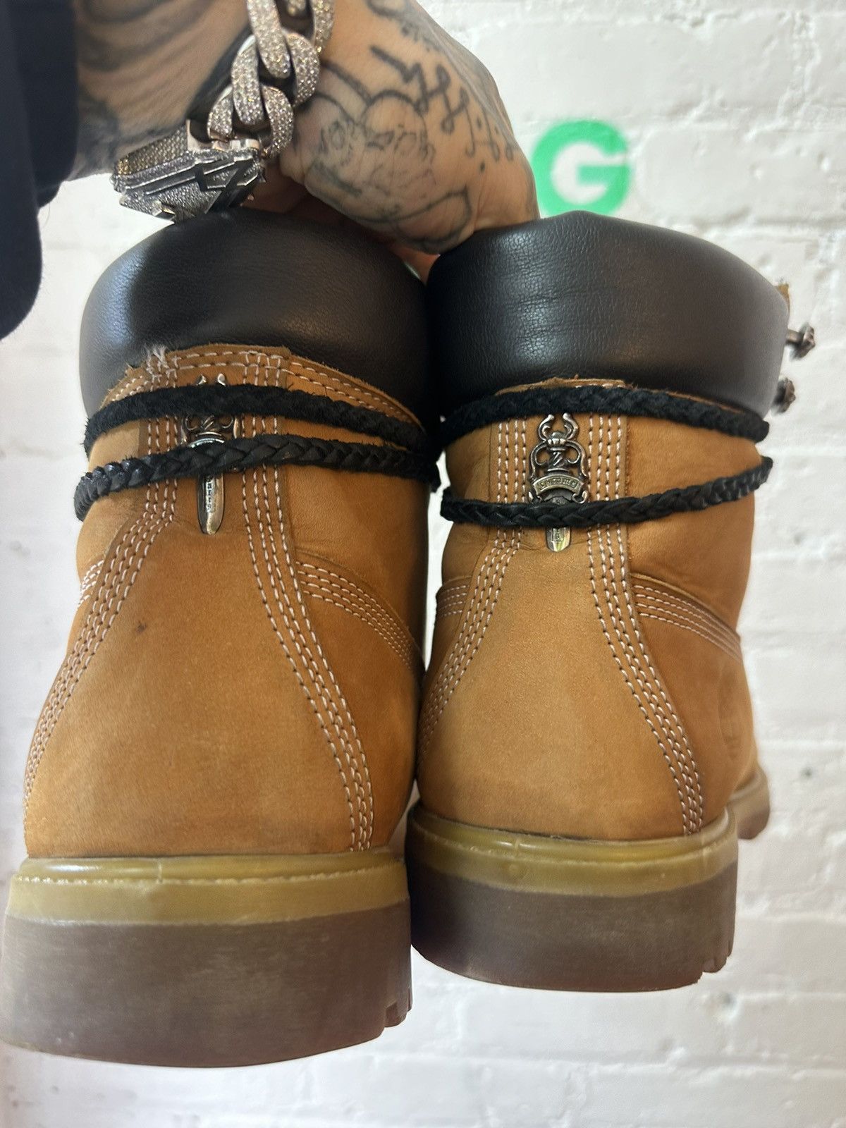 Chrome Hearts × Timberland CHROME HEARTS TIMBERLAND TIMBS BOOTS 11 11.5 Size US 11 / EU 44 - 5 Thumbnail