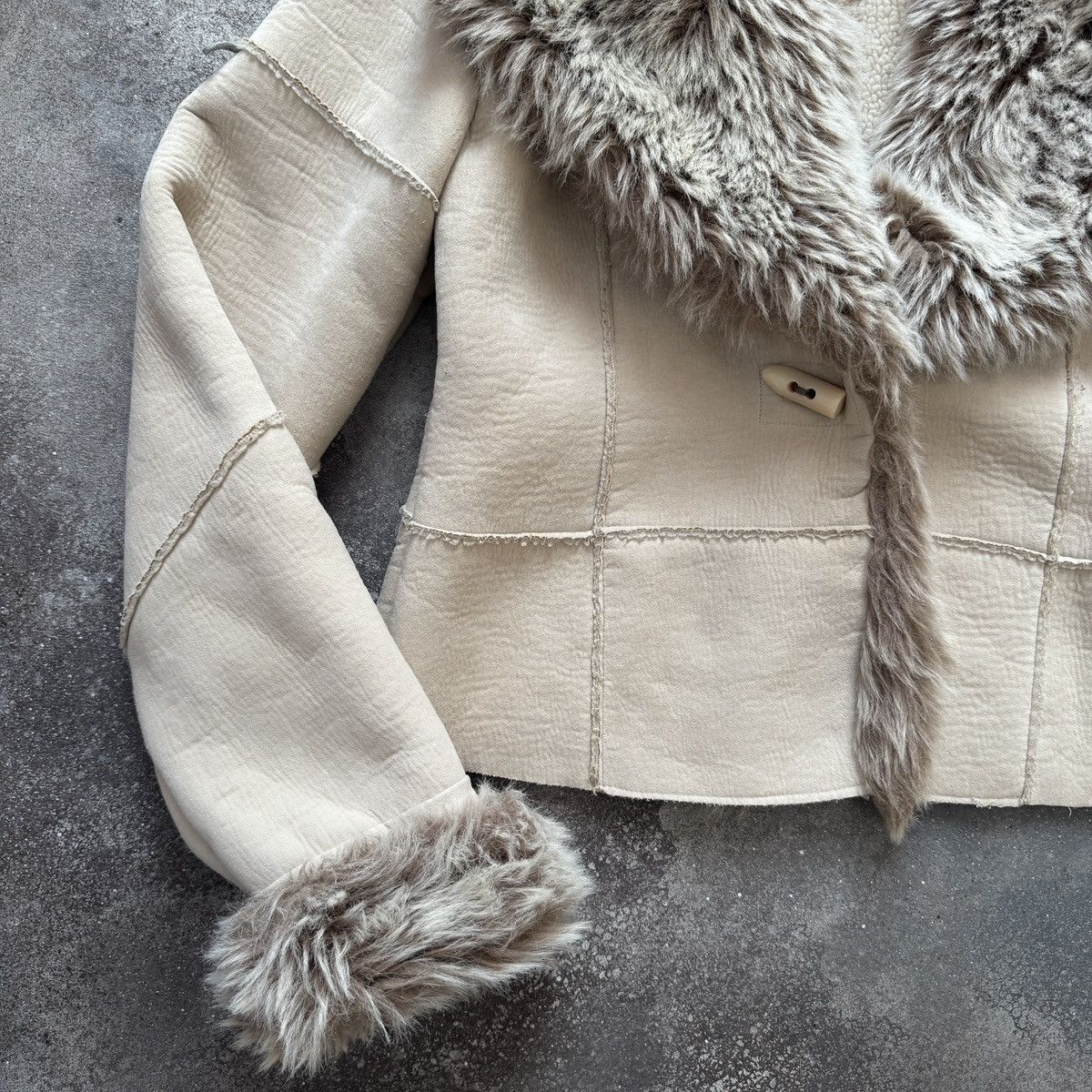 Hysteric Glamour Y2K Boho Shearling Style Faux Fur Coat Jacket Size M / US 6-8 / IT 42-44 - 6 Thumbnail
