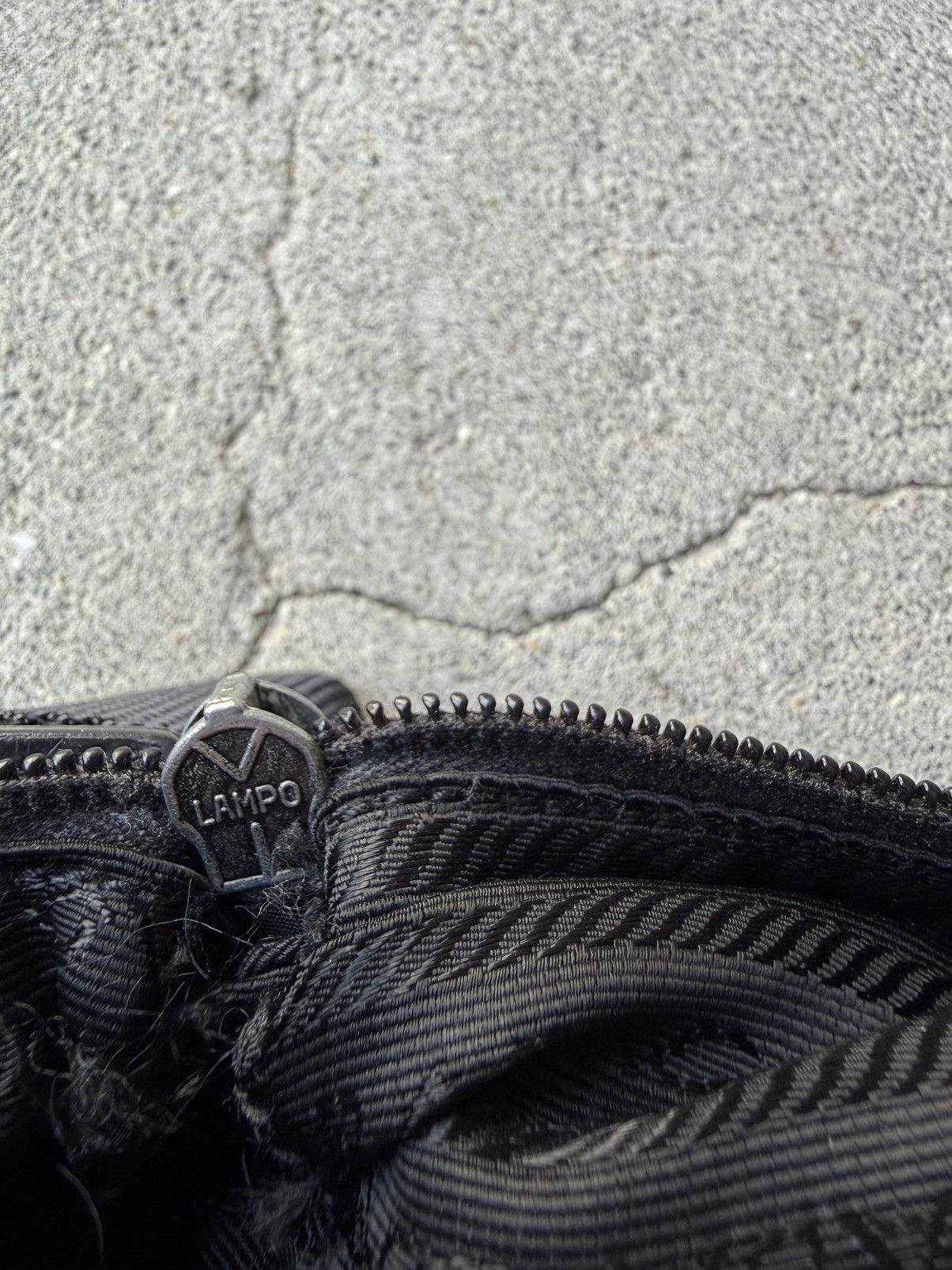 2000s PRADA Archive Black Nylon Flap Shoulder Bag