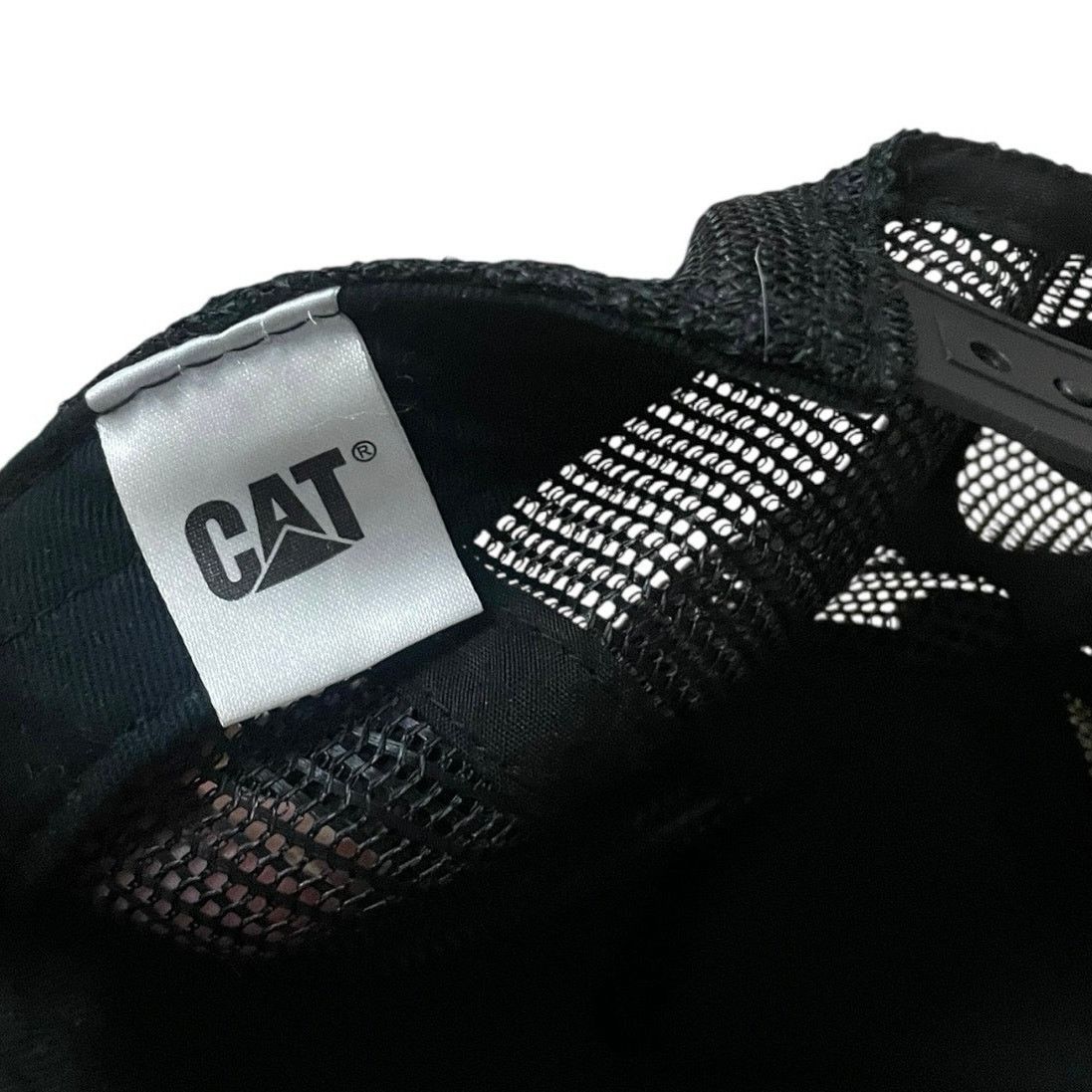 Other CAT Caterpillar Yellow & Black Mesh Flat Brim Snapback Hat Size ONE SIZE - 7 Thumbnail
