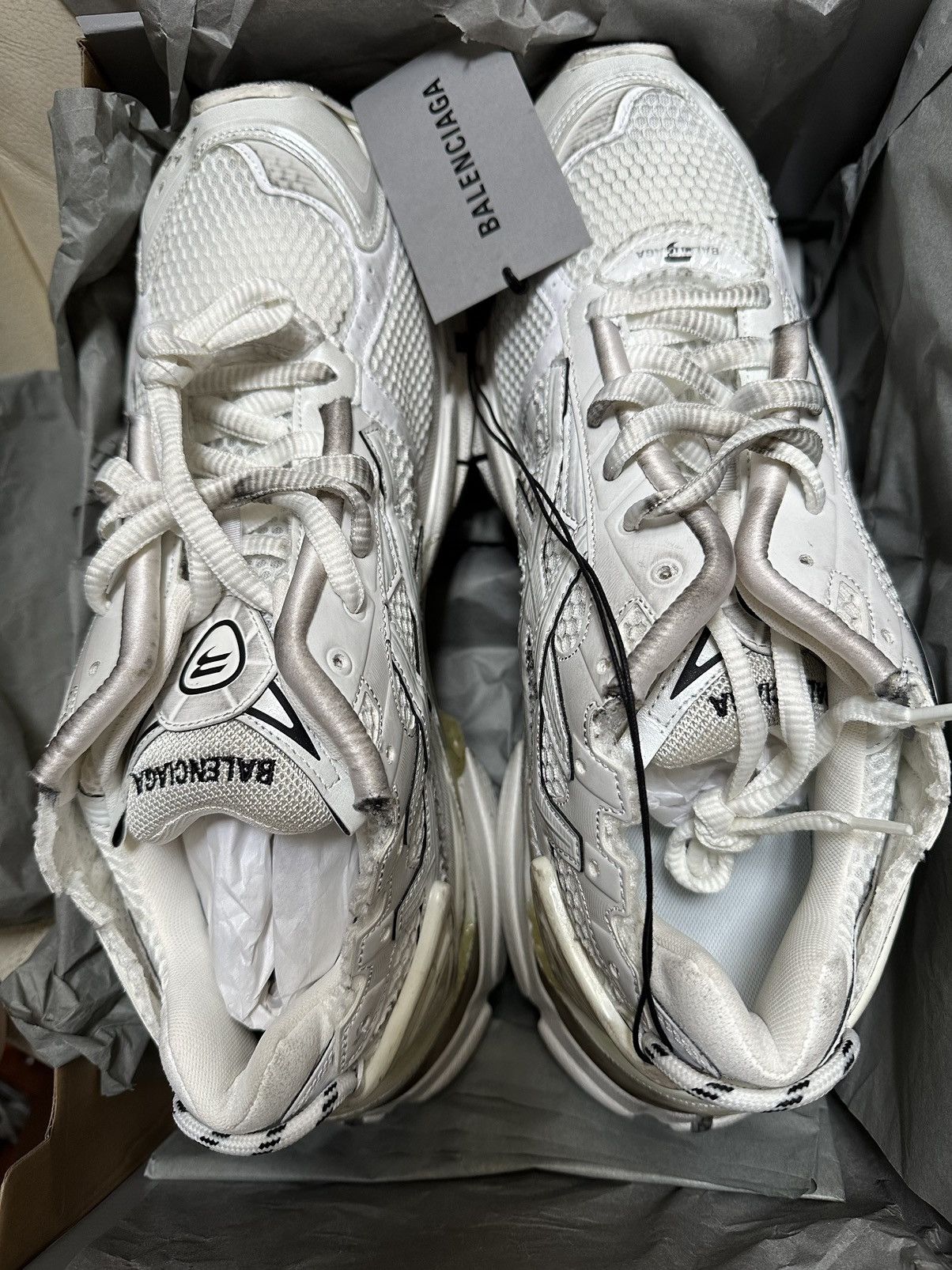 Balenciaga Balenciaga Runner White Made In Italy Size US 14 / EU 47 - 2 Thumbnail