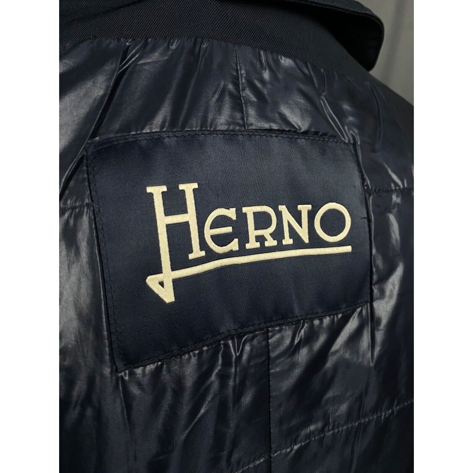 Herno Herno Men's Blue Lined Down Insulated Long Coat Size L-XL Size US L / EU 52-54 / 3 - 13 Thumbnail