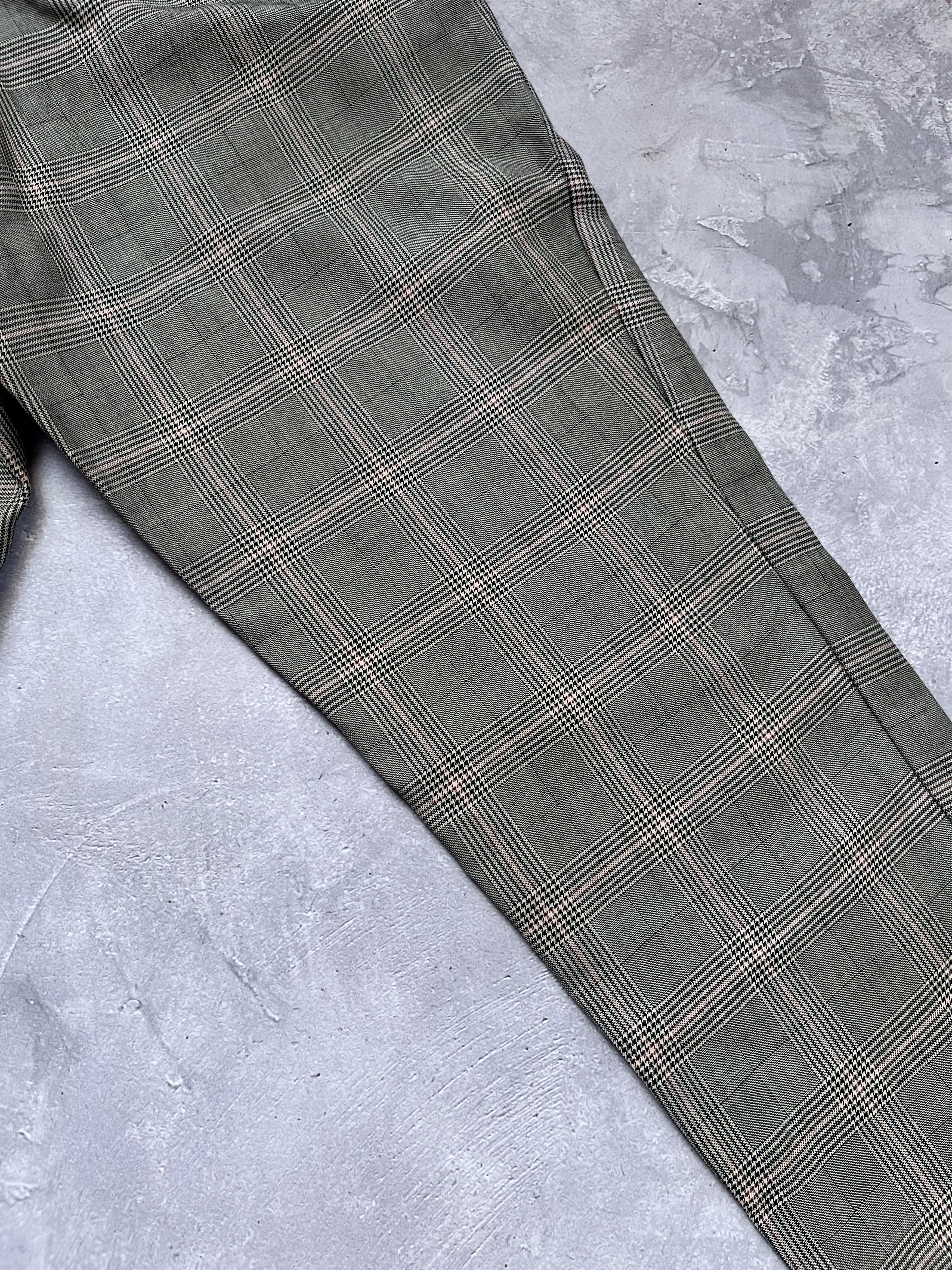 Gucci Gucci Tom Ford Era Silk/Wool Gray Check Trousers Pants Size 28" / US 6 / IT 42 - 20 Thumbnail