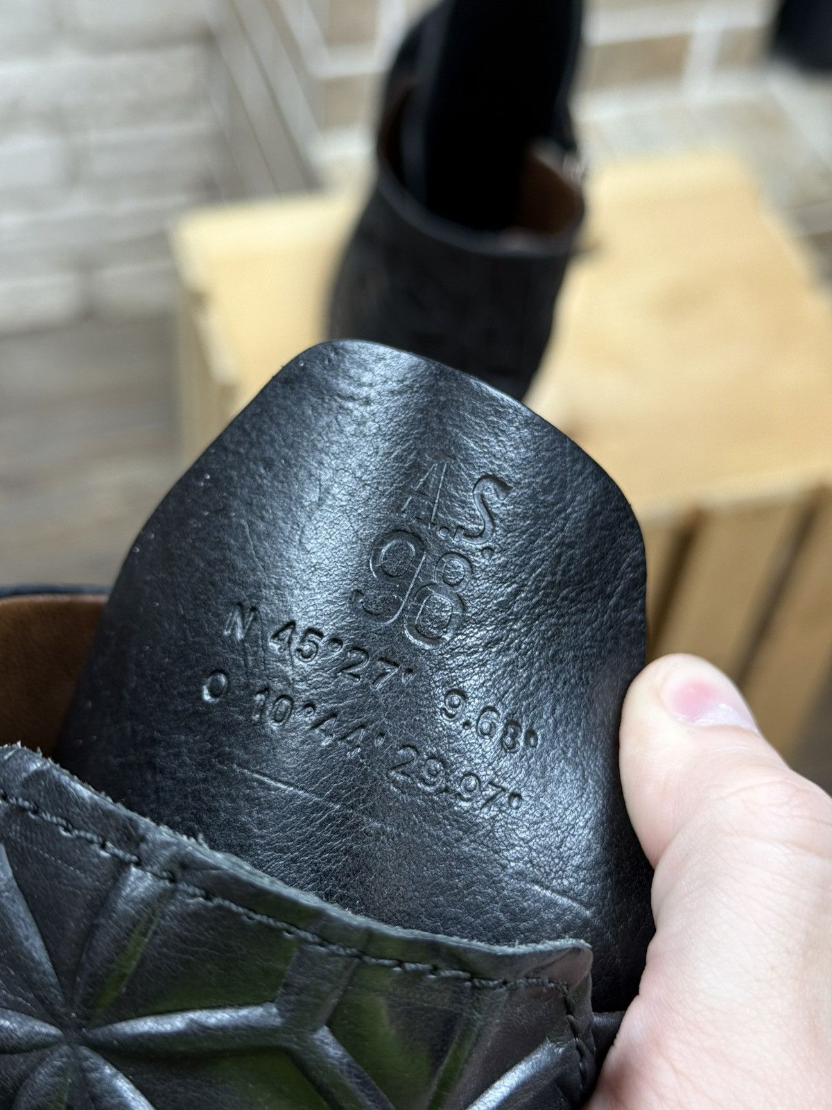 A.S.98 Womans A.S.98. Airstep Black Leather Biker Zip Stedded Boots Size US 9 / IT 39 - 14 Thumbnail
