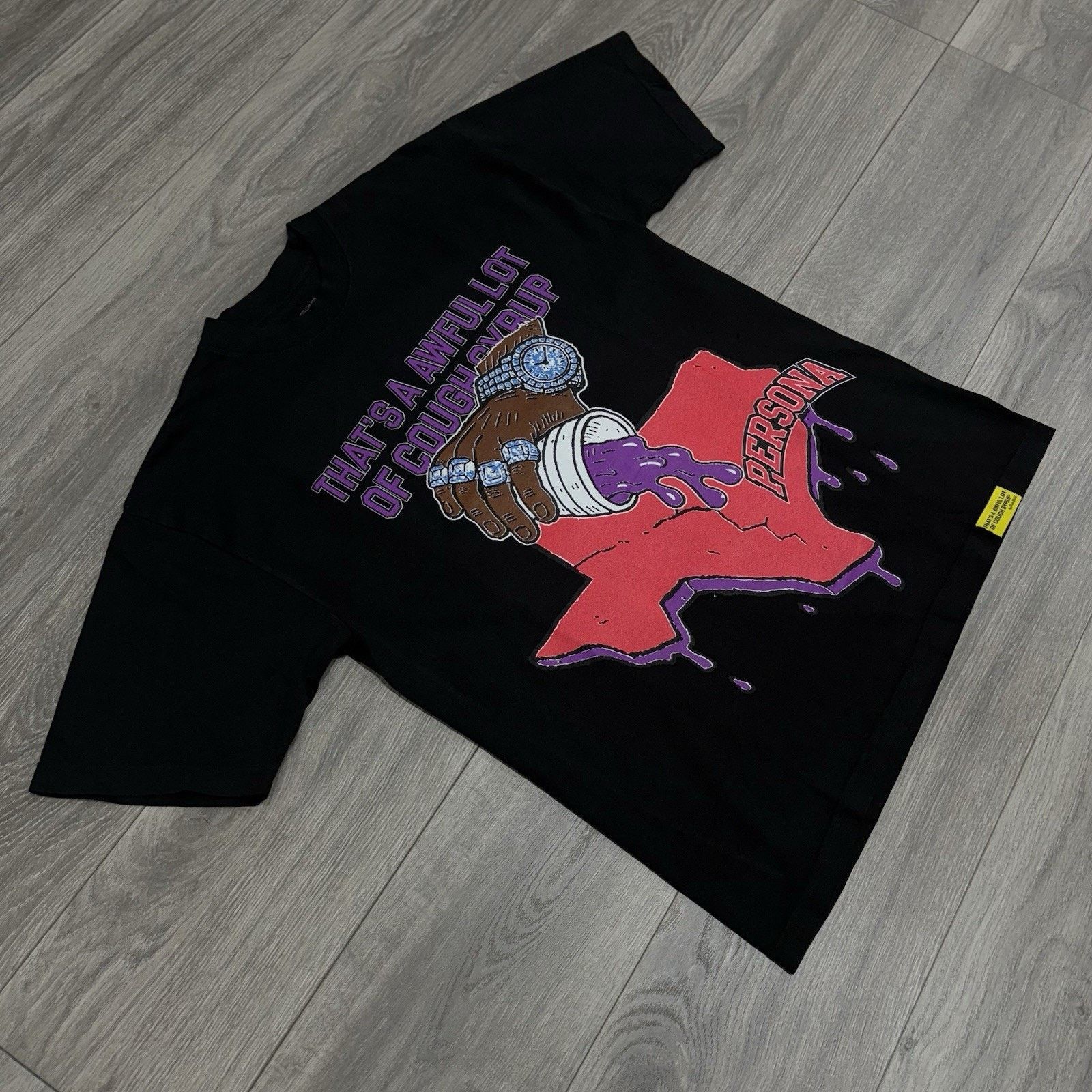 Awful Lot of Cough Syrup Awful Lot Of Cough Syrup X Persona T-Shirt ' Black ' | NEW! Size US M / EU 48-50 / 2 - 2 Thumbnail