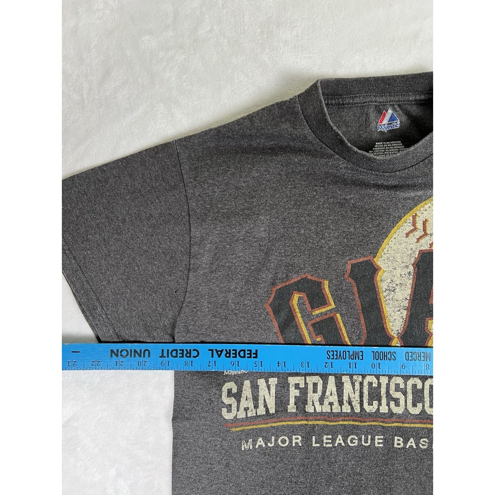 Majestic San Francisco Giants T-Shirt Size Medium Majestic Gray Graph Size US M / EU 48-50 / 2 - 6 Thumbnail