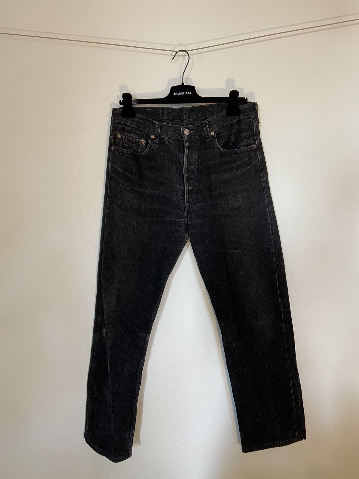 Levi’s 501 jeans in black denim