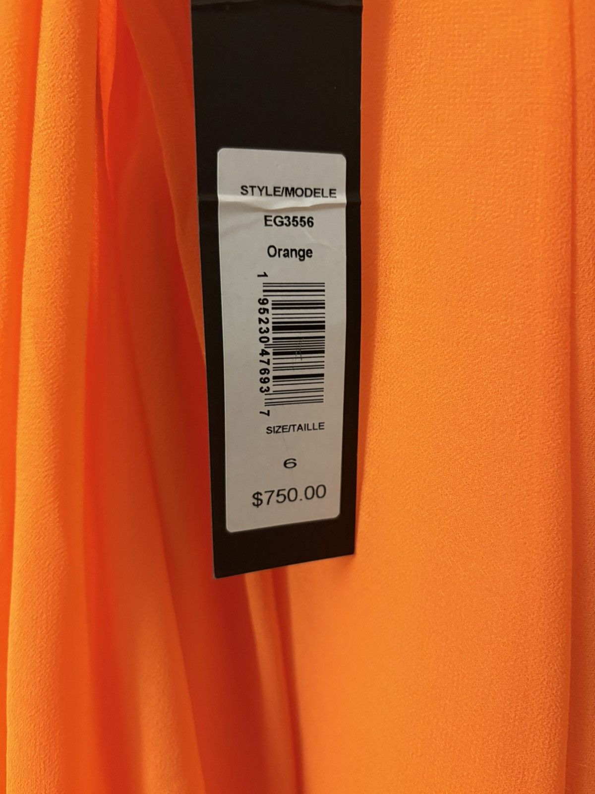 Badgley Mischka NWT Badgley Mischka Orange Front Knot Sleeveless Gown 6 Size M / US 6-8 / IT 42-44 - 7 Thumbnail