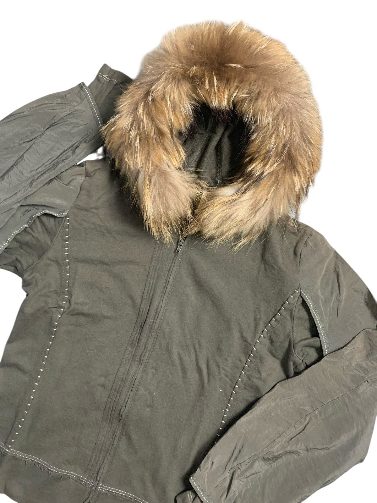 Issey Miyake VERY NICE DESIGN CHARMING FUR ZIP HOODIE ISSEY MIYAKE STYLE Size US M / EU 48-50 / 2 - 4 Thumbnail