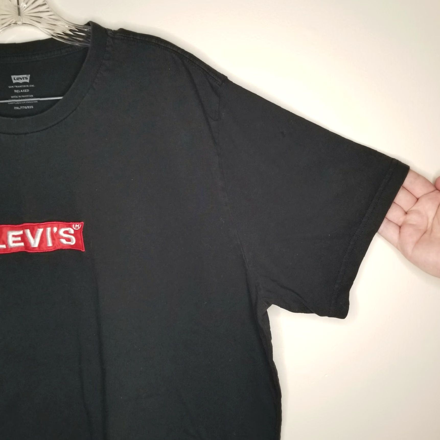Levi's Levi's Mens Black Short Sleeve T-Shirt 2XL Size US XXL / EU 58 / 5 - 2 Thumbnail