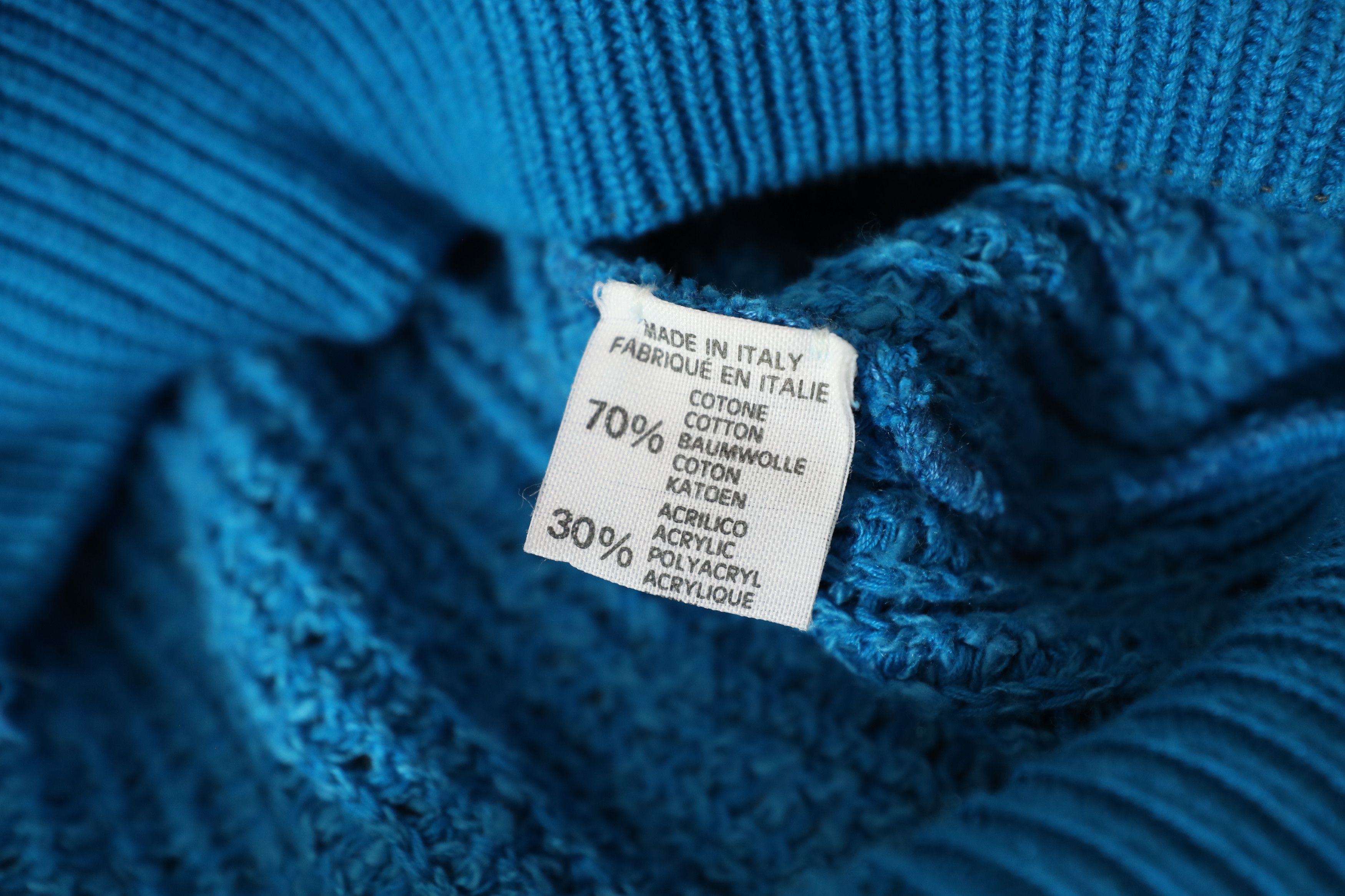 Vintage Modango Vintage Blue Knit Sweater (56) Size US XL / EU 56 / 4 - 9 Thumbnail