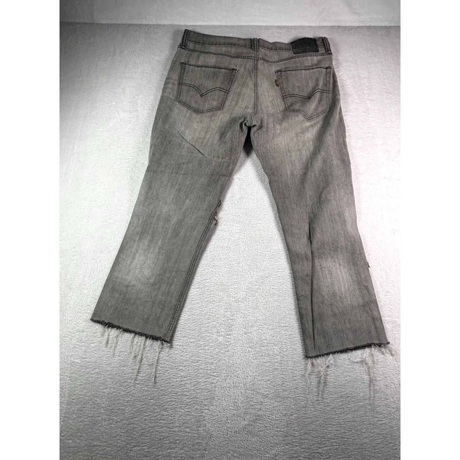 Levi's Levi's 511 Jeans Slim Straight Regular 34x24 Gray Distressed 5-Pocket Denim Boys? No—Men 34x32 Size US 34 / EU 50 - 2 Thumbnail