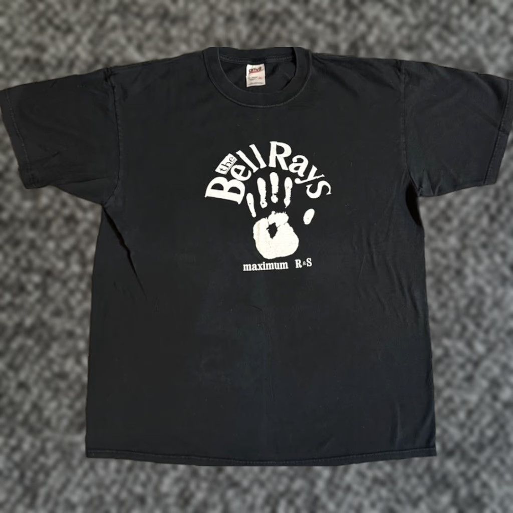 Anvil VINTAGE The Bellrays Maximum R&S T Shirt XL Black Cotton Crew Neck Short Sleeve Rock Band Punk 90s Mens Logo T-Shirt Size US XL / EU 56 / 4 - 1 Thumbnail