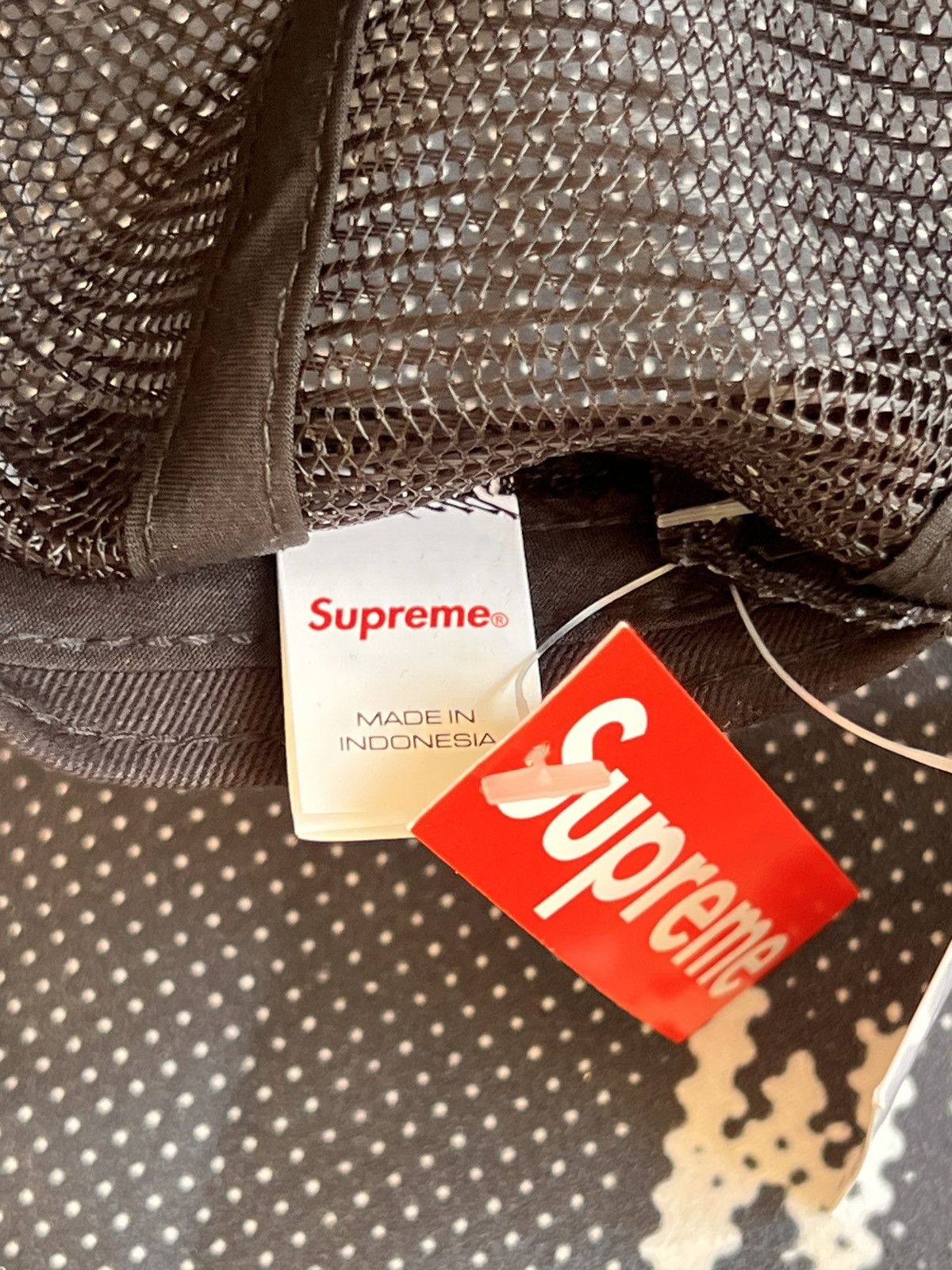 Supreme Supreme Pins Mesh Back 5 Panel Black cap hat snapback enamel Size ONE SIZE - 23 Thumbnail