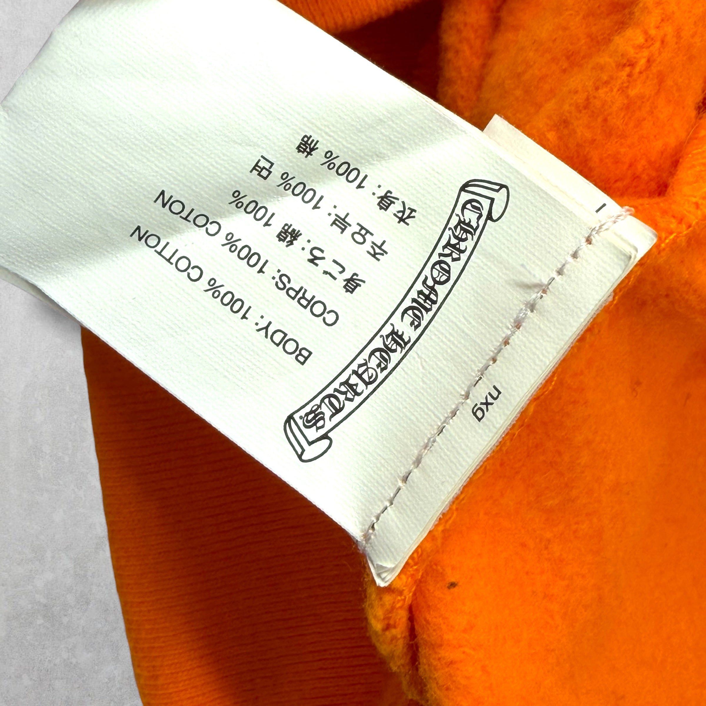 Chrome Hearts Chrome Hearts x Off-White Scroll Logo Hoodie Orange L Size US L / EU 52-54 / 3 - 8 Thumbnail