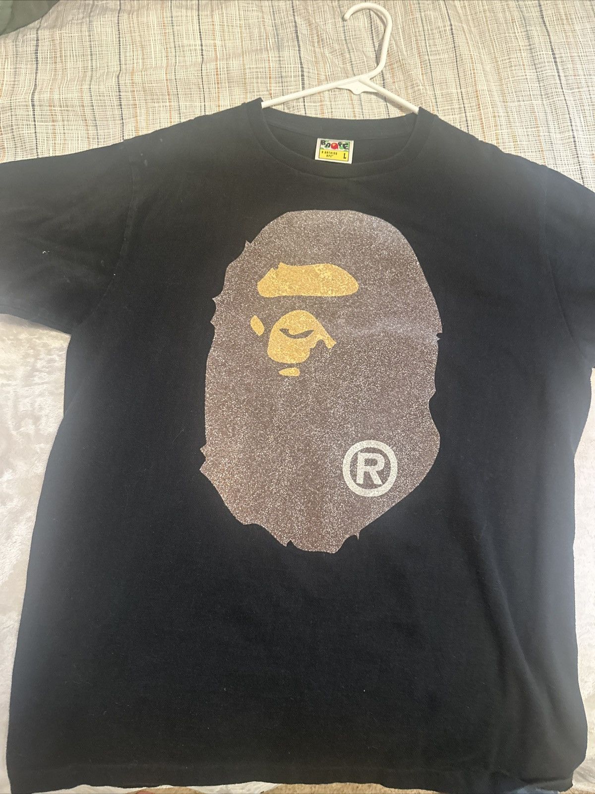 Bape Crystal Studded Bape Big Ape Tee Shirt Size US L / EU 52-54 / 3 - 1 Thumbnail