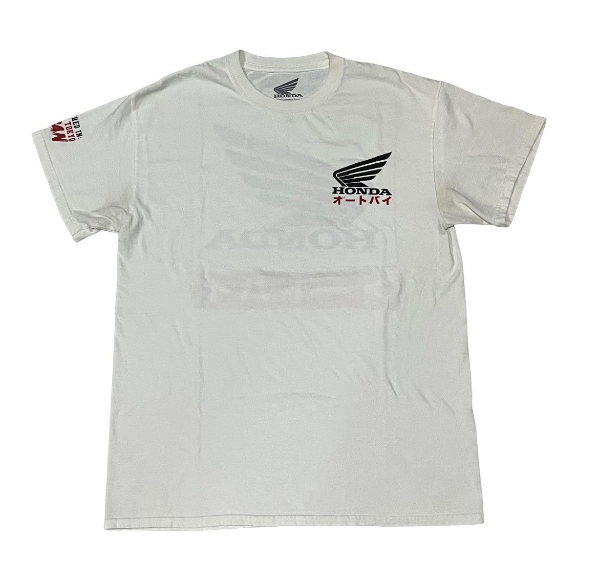 Honda Honda Japan Motorcycle White Tee Size US M / EU 48-50 / 2 - 2 Thumbnail