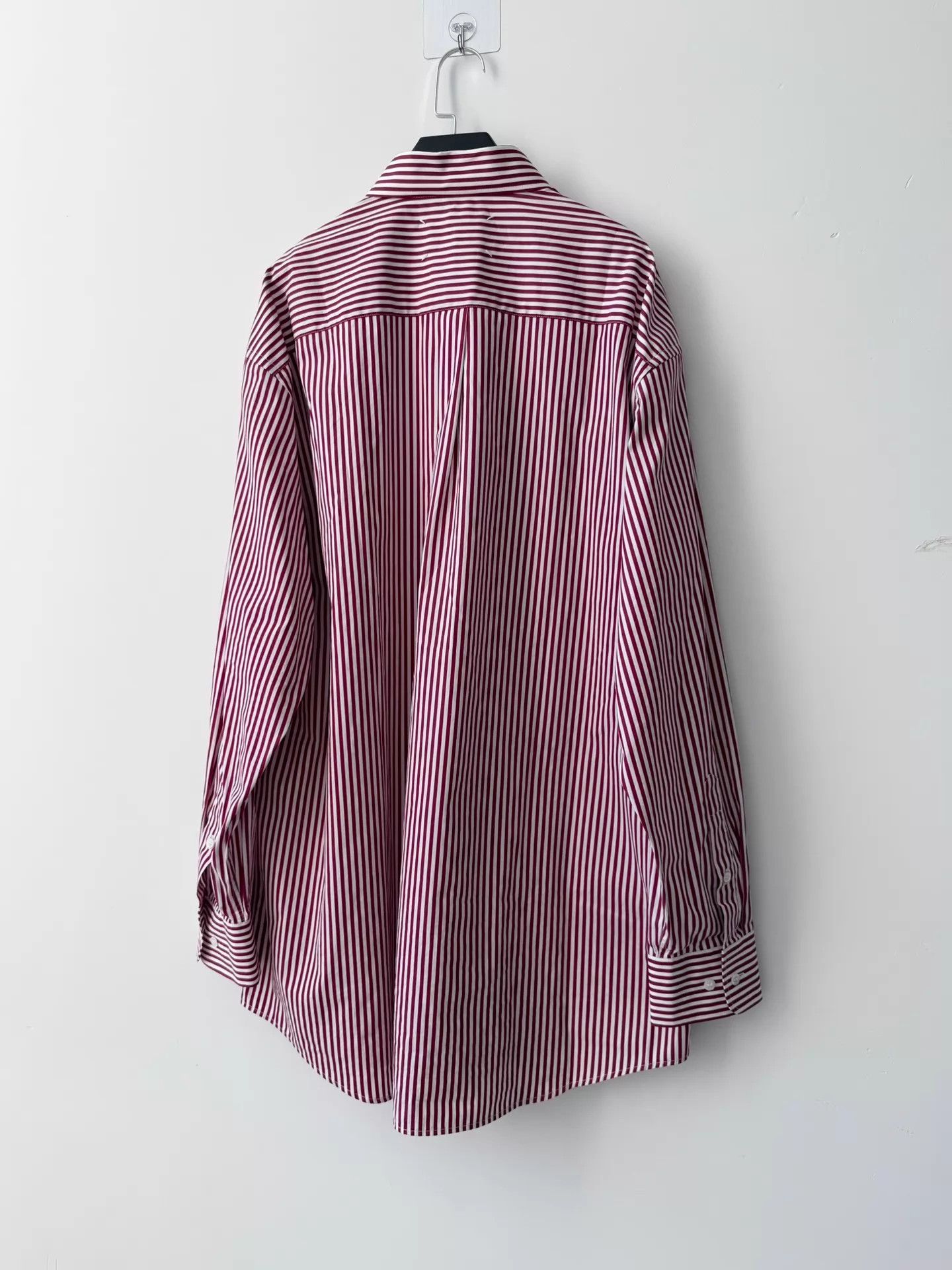 Maison Margiela Maison Margiela F/W22 Striped Paneled Collared Shirt 41 Size US M / EU 48-50 / 2 - 2 Thumbnail