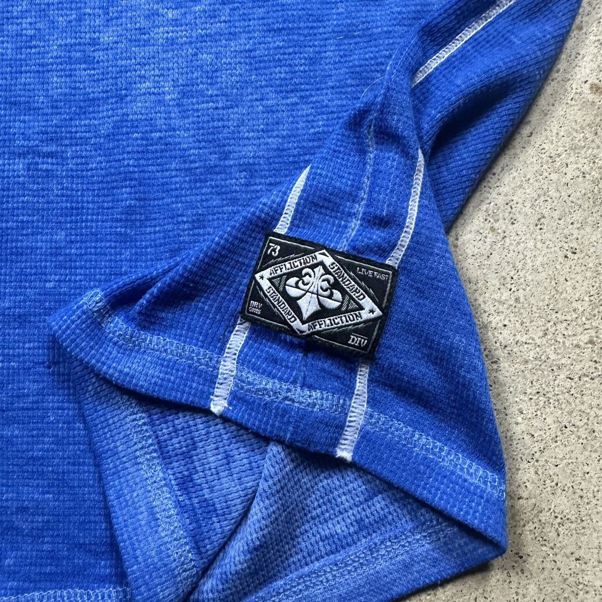 Affliction Blank Blue Affliction Logo Patch Thermal Long Sleeve Shirt Size US L / EU 52-54 / 3 - 3 Thumbnail