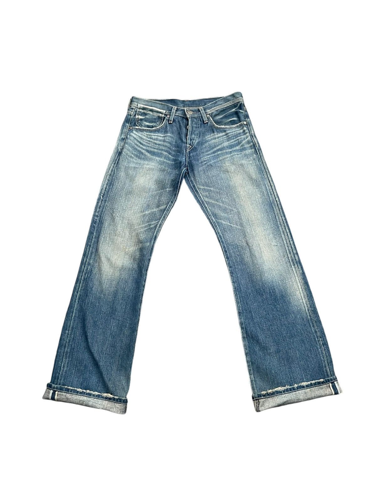 Levi's × Levi's Vintage Clothing × Vintage Vintage Flare Levis 807 Greenline Selvedge Denim Size 31" - 1 Thumbnail