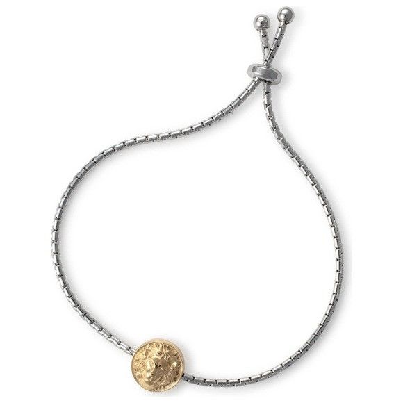 Versus Versace Versus Versace Steel/Gold Logo Lion Bracelet Size ONE SIZE - 2 Thumbnail