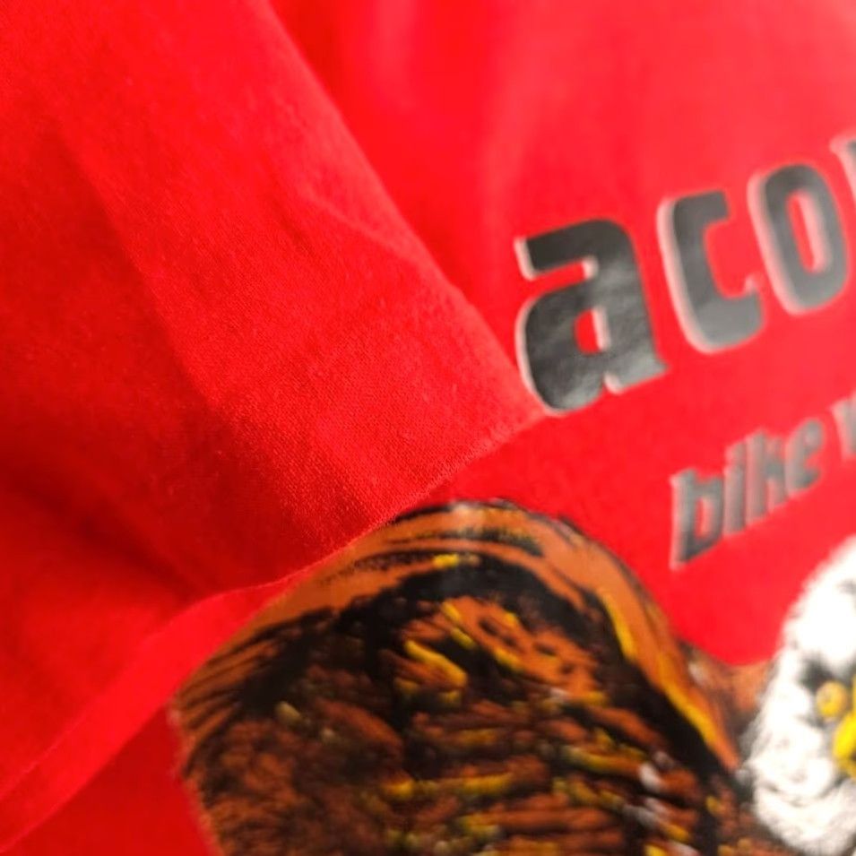 Vintage VINTAGE Laconia Bike Week T Shirt Mens S Red 90s Bald Eagle Made In USA T-Shirt Size US S / EU 44-46 / 1 - 7 Thumbnail