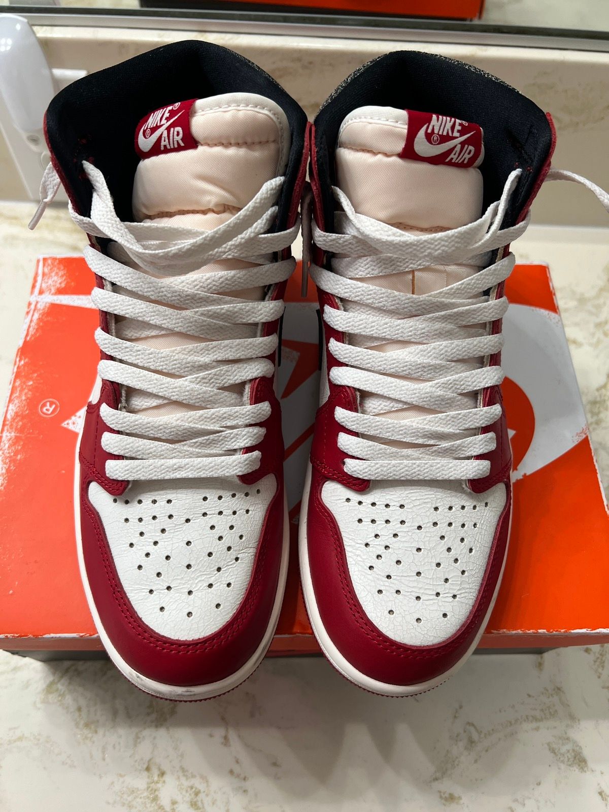 Pre-owned Jordan Nike Air Jordan 1 Retro High Og 'chicago Lost & Found' Shoes In Red