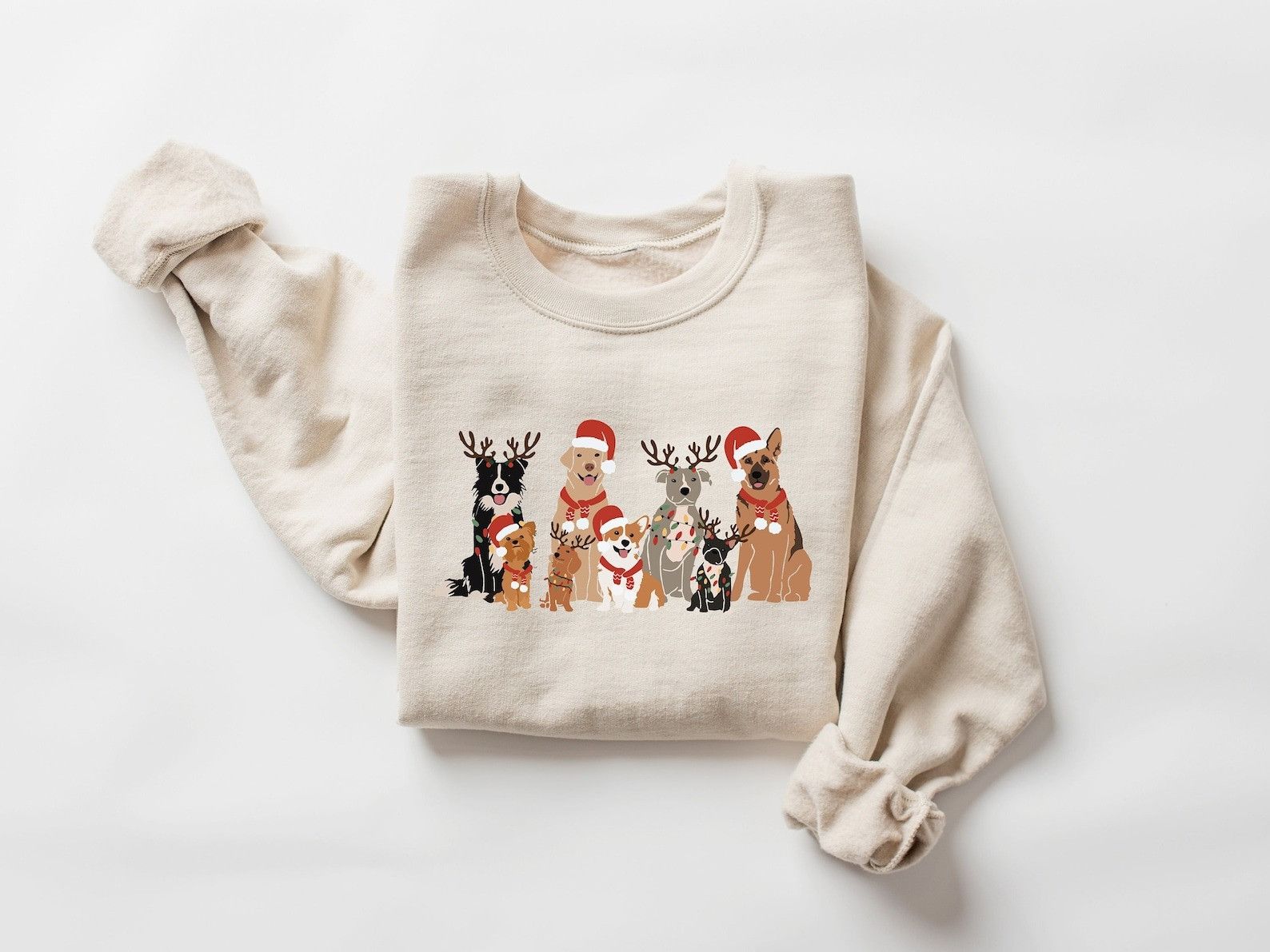 Designer × The Unbranded Brand Christmas Dog Shirt, Dog Owner Christmas Gift Size XL / US 12-14 / IT 48-50 - 1 Thumbnail