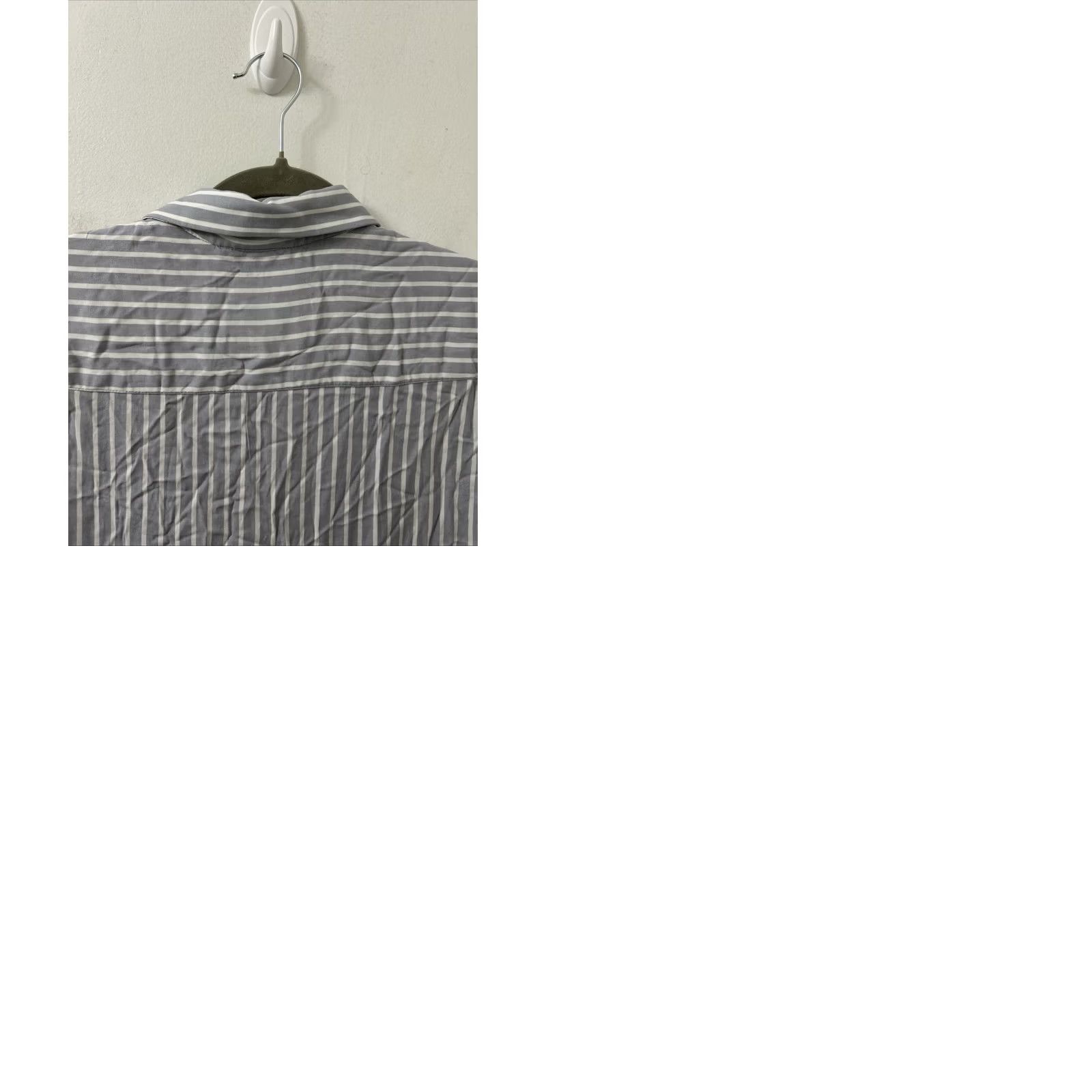 Denime Denim & Flower Ricky Singh Shirt Mens M Grey White Striped Viscose Short Sleeve NWT Button-Up Casual Beach Summer 90s? Size US M / EU 48-50 / 2 - 9 Thumbnail