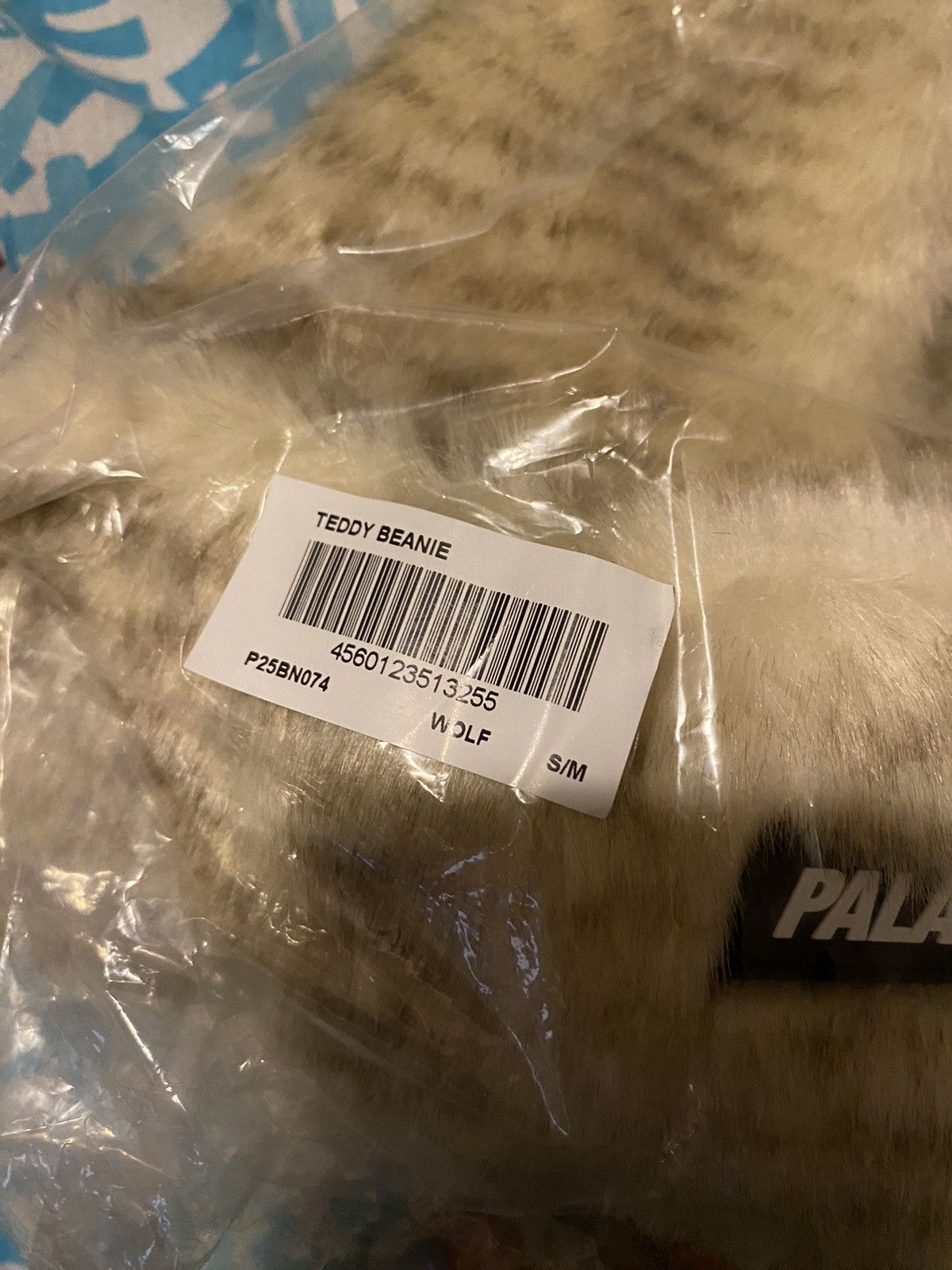 Palace Palace Teddy Beanie Ecru S/M Size ONE SIZE - 4 Thumbnail