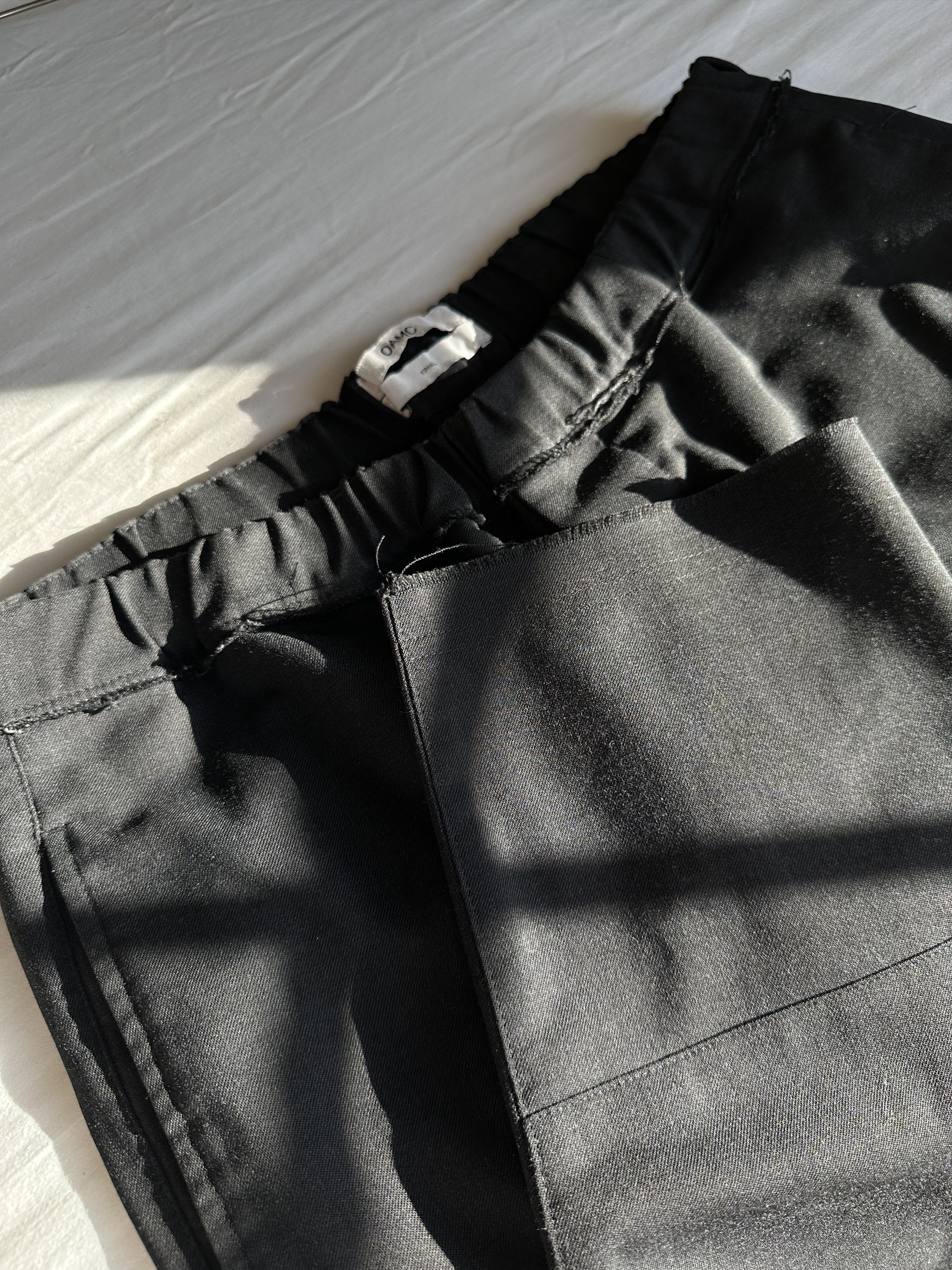OAMC OAMC Raw Hem Tapered Cropped Wool Trousers Size US 30 / EU 46 - 4 Thumbnail