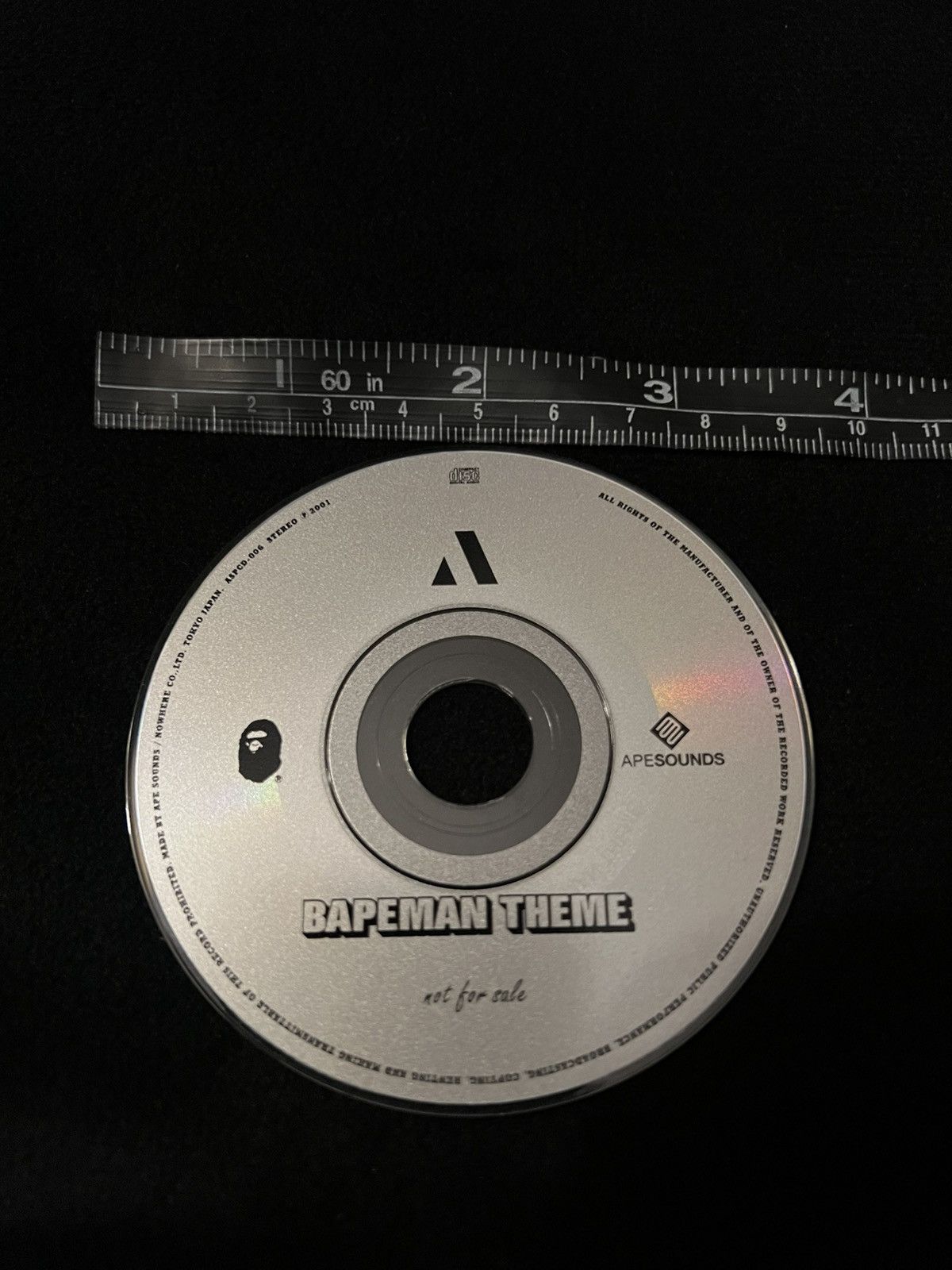 Bape Rare Bapeman Theme cd 2001 Apesounds Size ONE SIZE - 2 Thumbnail