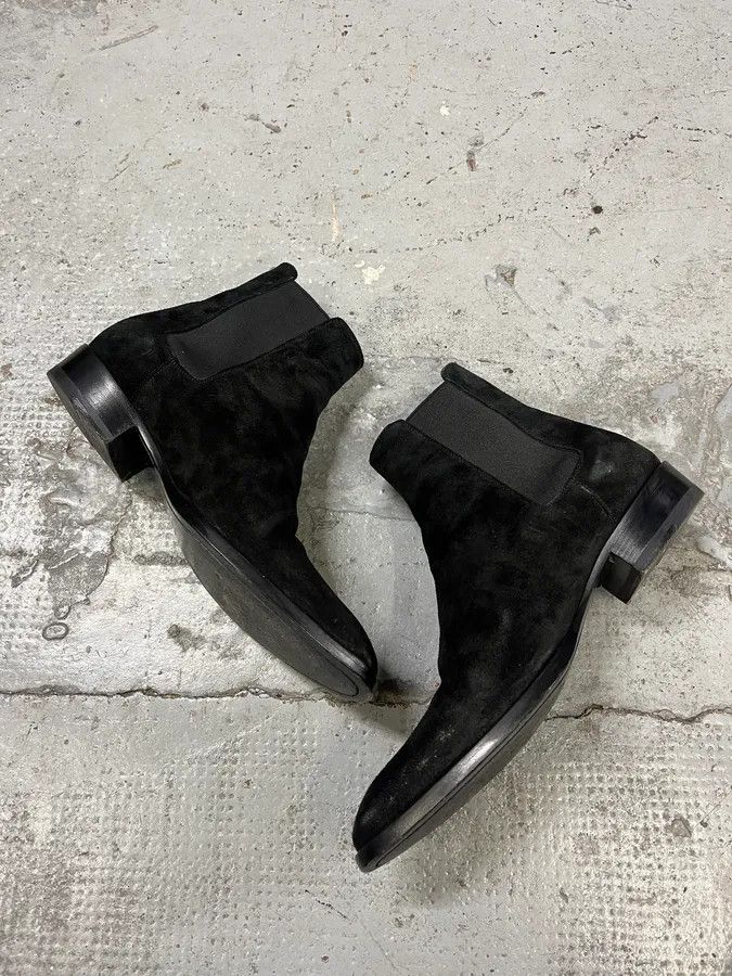 Saint Laurent Paris Saint Laurent Black Suede Leather Boots Size US 8 / EU 41 - 2 Thumbnail