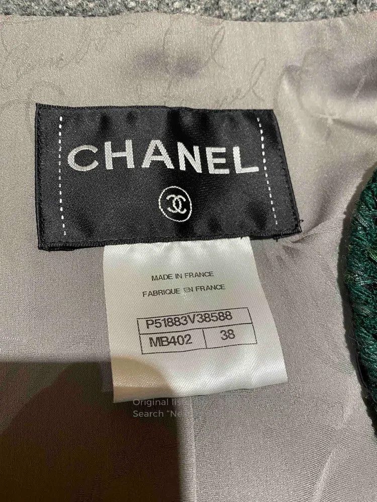 Chanel Chanel 15 Salzburg grey green tweed coat Size XS / US 0-2 / IT 36-38 - 5 Thumbnail